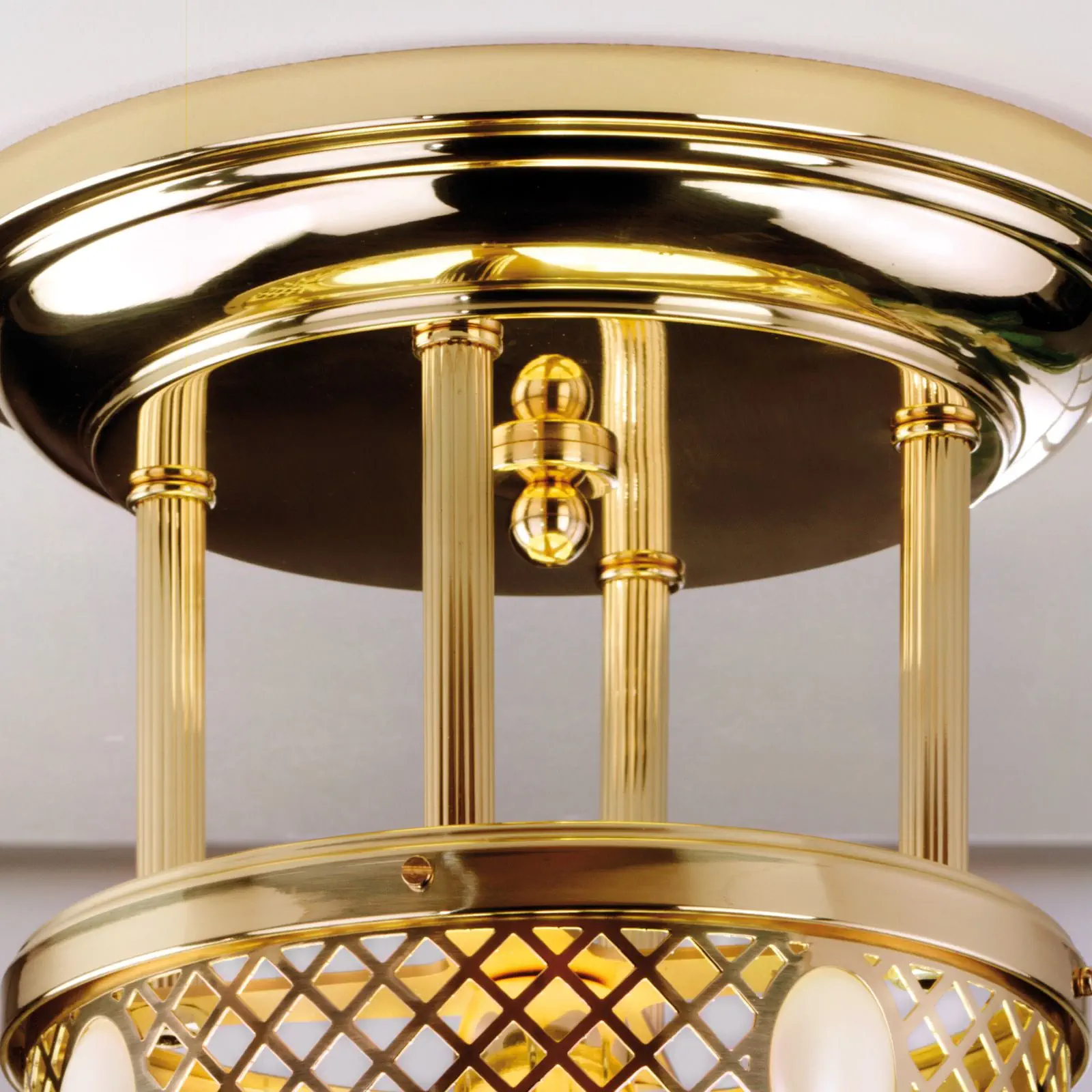 Viseća plafonska lampa ALT WIEN, sjajni mesing, 29 cm - 3