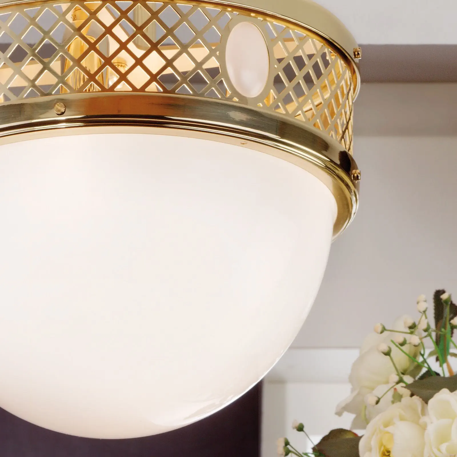 Viseća plafonska lampa ALT WIEN, sjajni mesing, 33 cm - 2