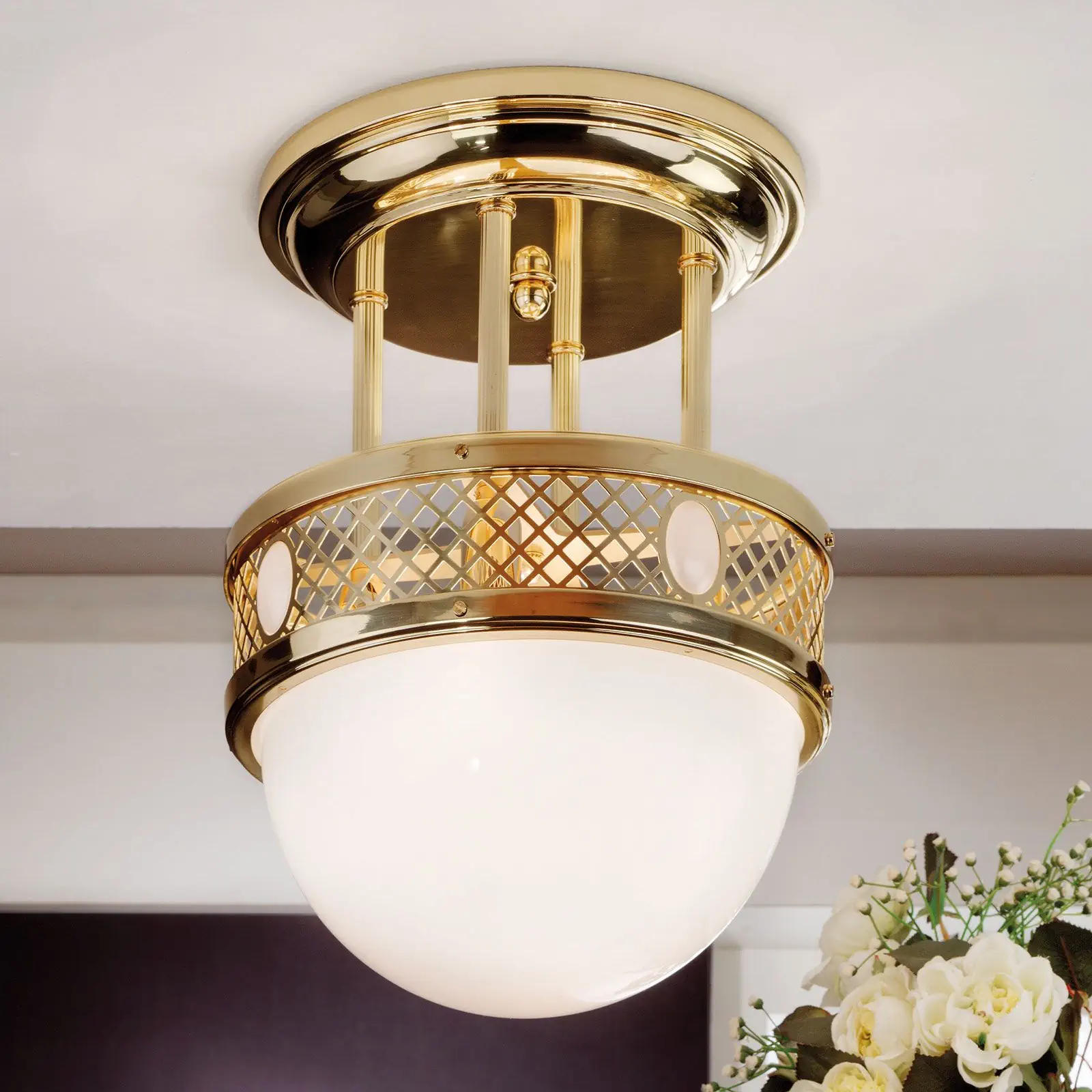 Viseća plafonska lampa ALT WIEN, sjajni mesing, 33 cm - 4