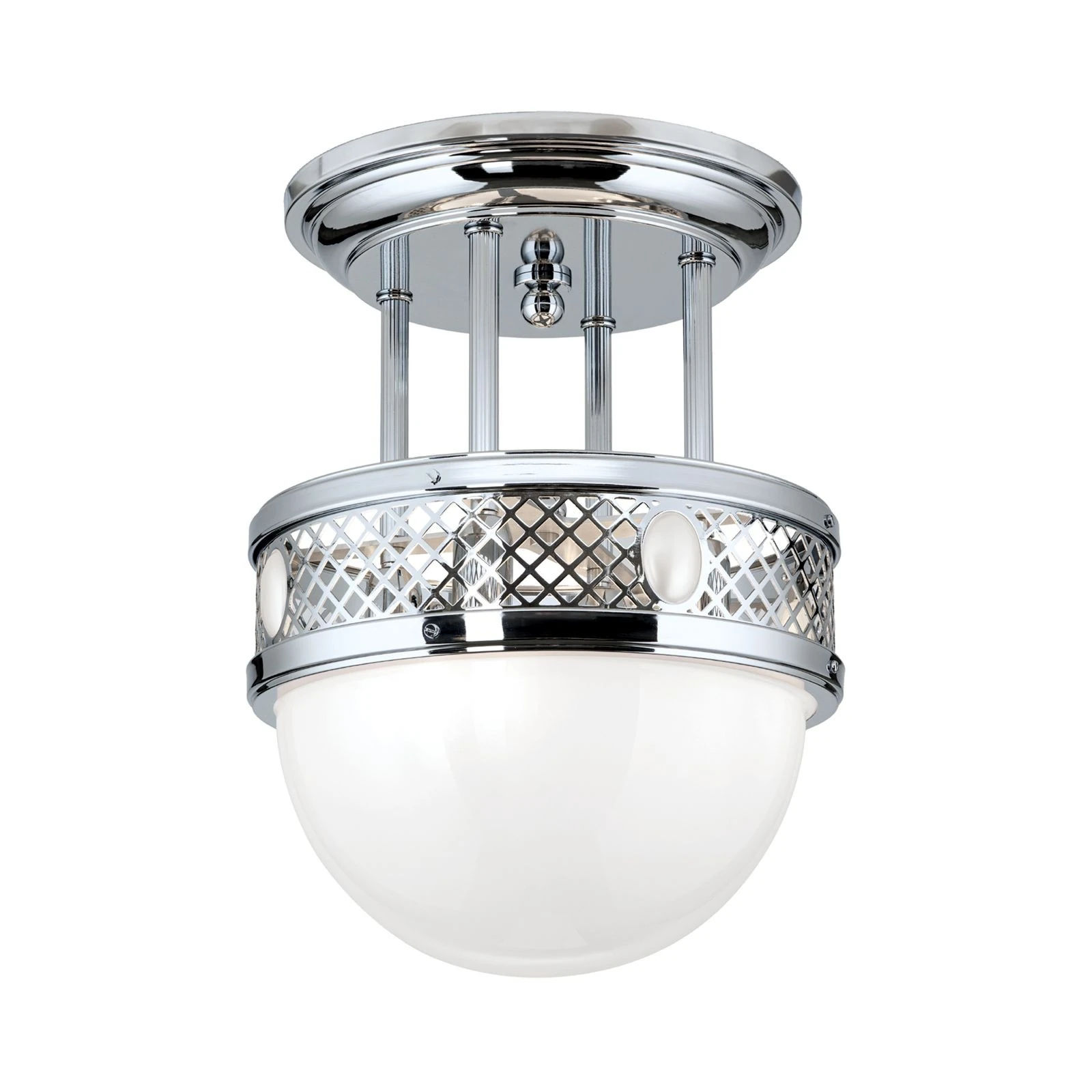 Viseća plafonska lampa ALT WIEN, 4 izvora svetla, 33 cm, sjajni nikl - 4