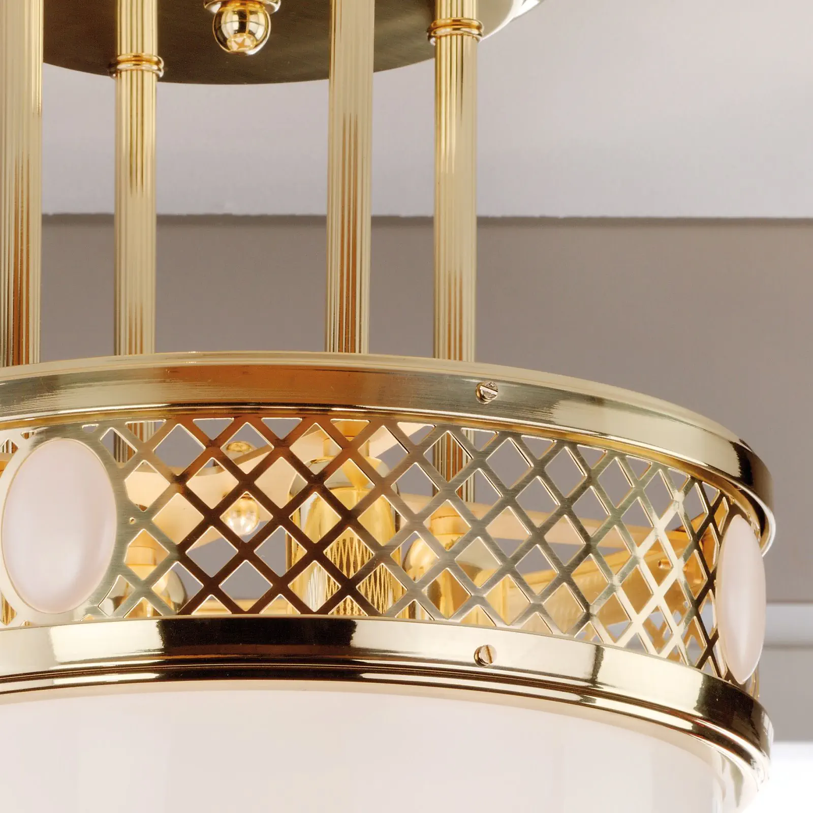 Viseća plafonska lampa ALT WIEN, sjajni mesing, 40 cm - 3