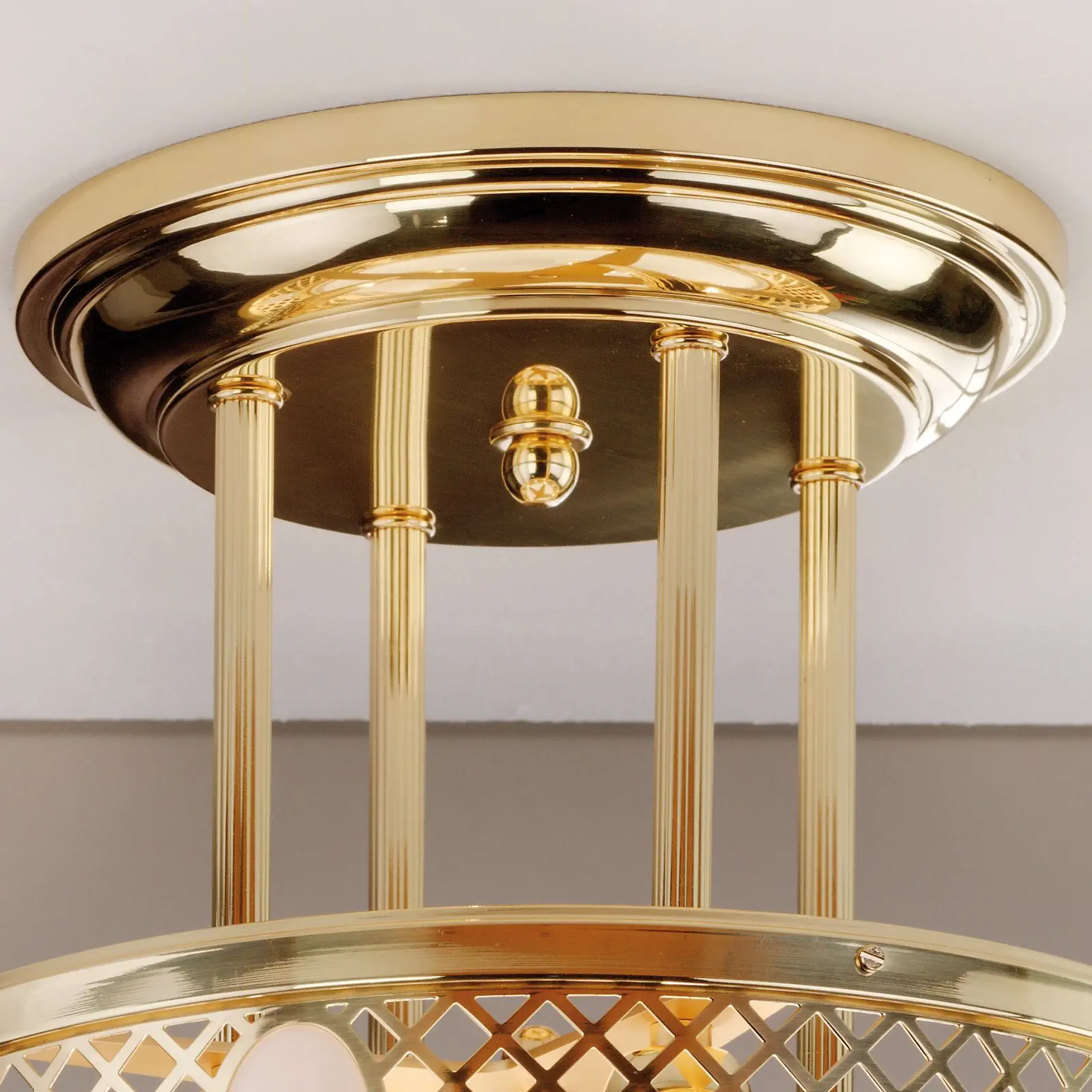 Viseća plafonska lampa ALT WIEN, sjajni mesing, 40 cm - 4