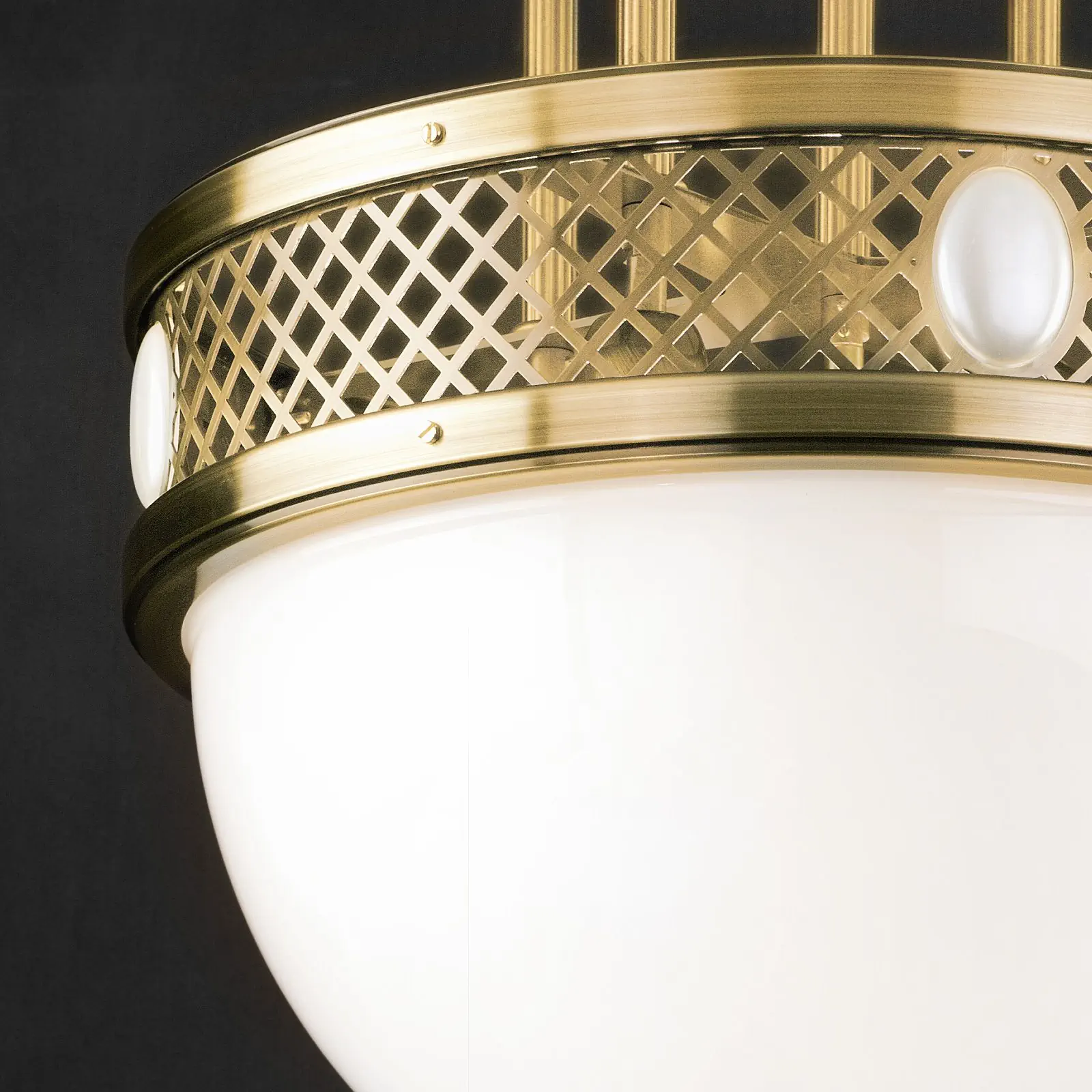 Viseća plafonska lampa ALT WIEN, sjajni mesing, 46 cm - 3