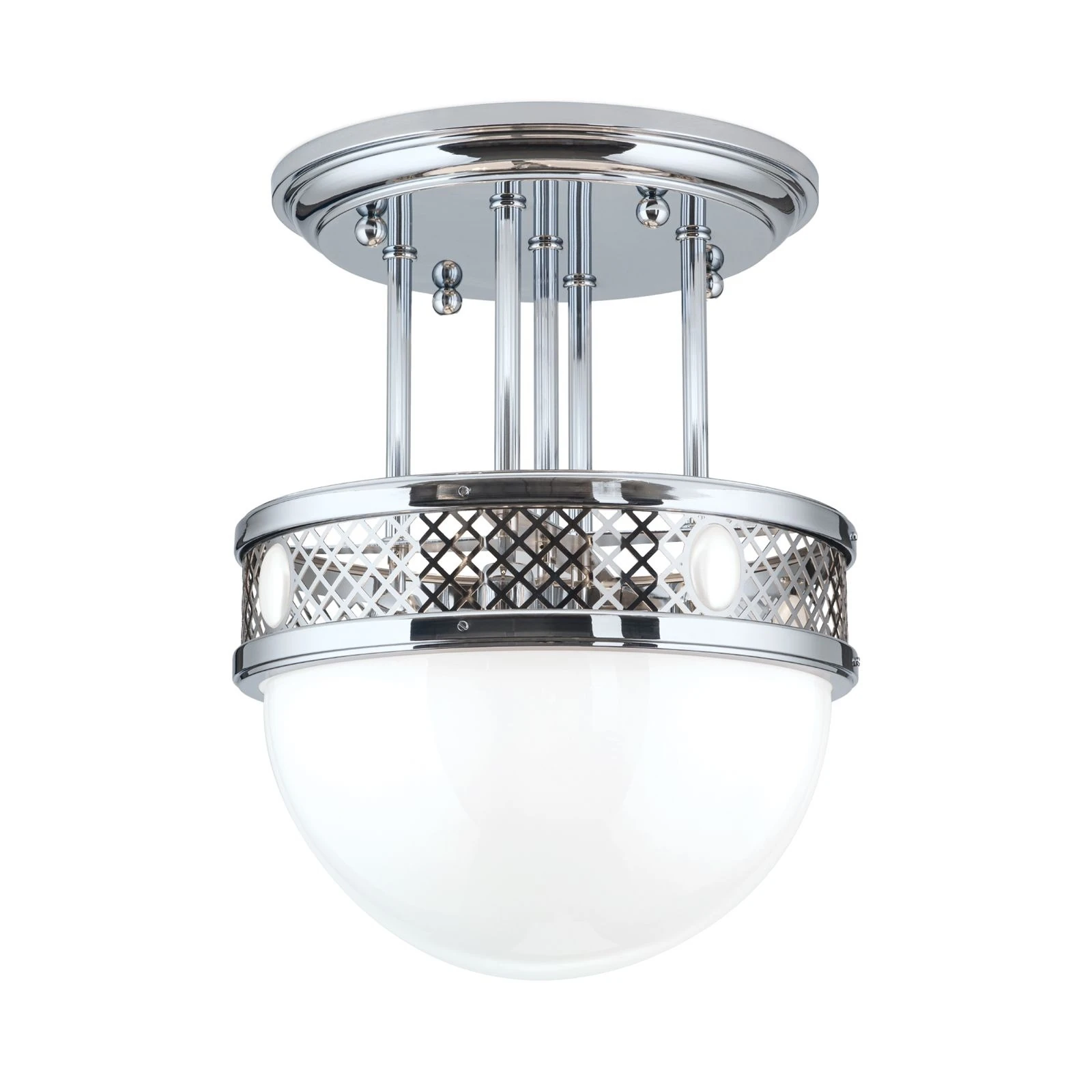 Viseća plafonska lampa ALT WIEN, 5 izvora svetla, 46 cm, sjajni nikl - 4