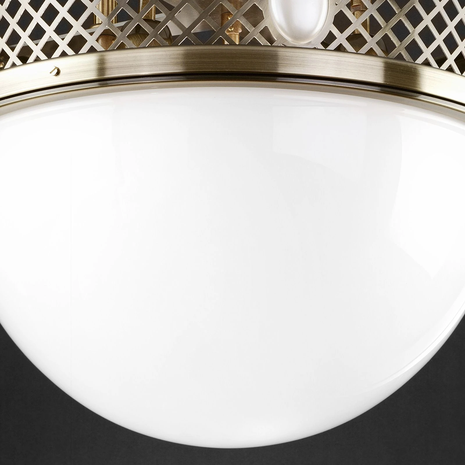 Plafonska lampa sa kratkim vešanjem Alt Wien, antik mesing, 46 cm - 2