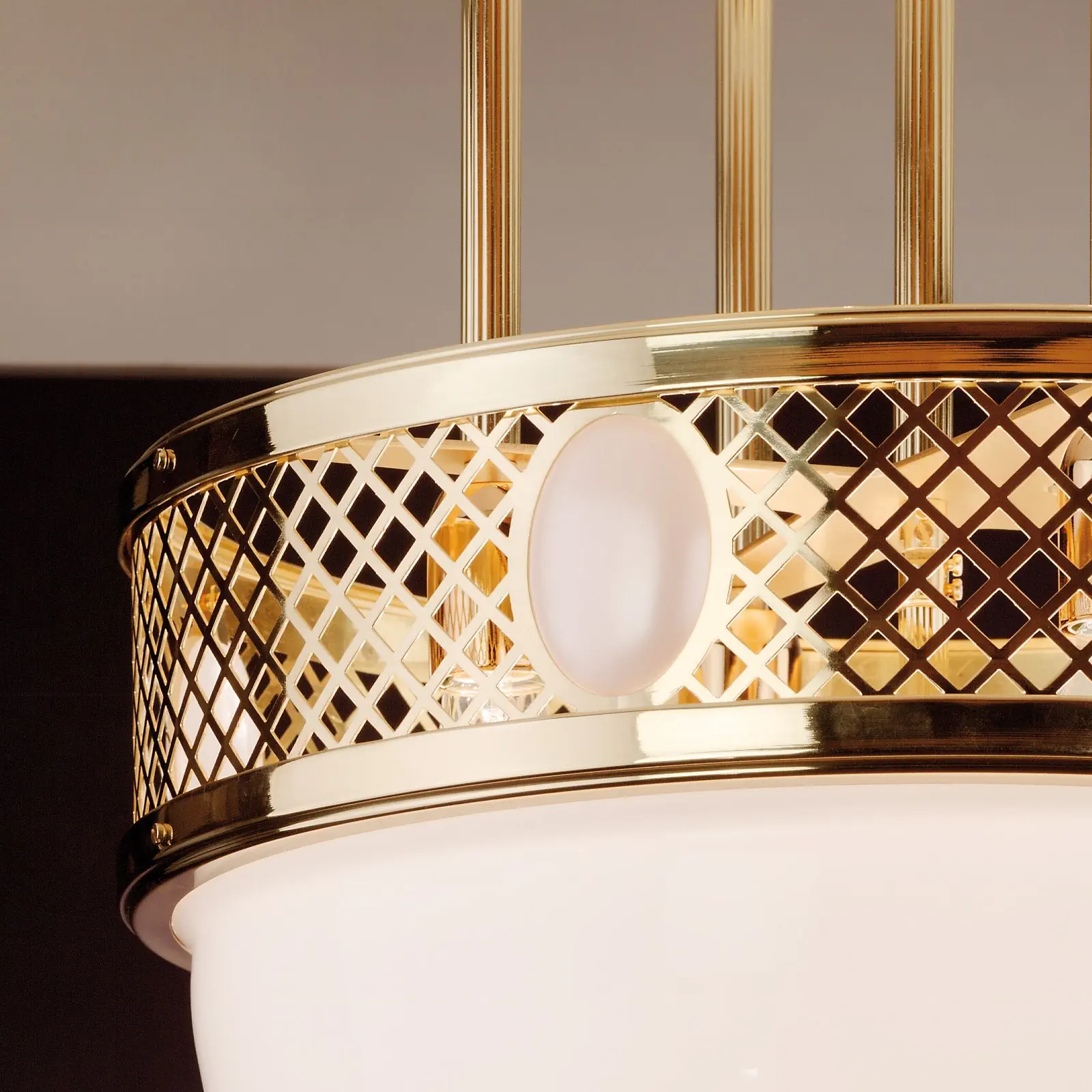 Viseća plafonska lampa ALT WIEN, sjajni mesing, 53 cm - 3