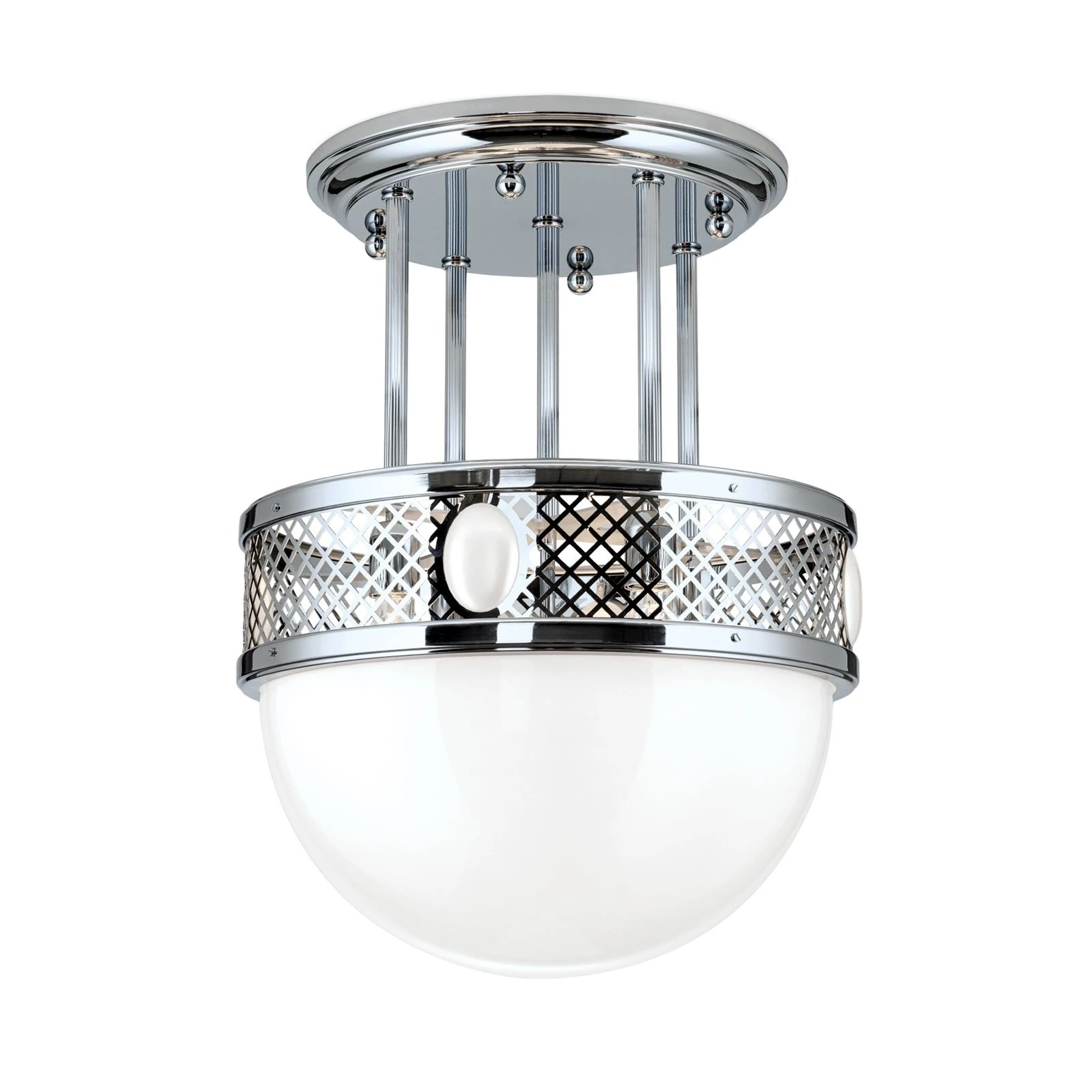 Viseća plafonska lampa ALT WIEN, 9 izvora svetla, 53 cm, sjajni nikl - 4