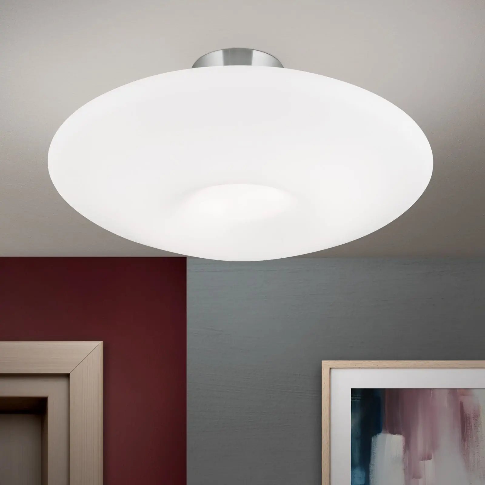 Plafonska lampa BLANC, opal, sa 2 izvora svetla - 2