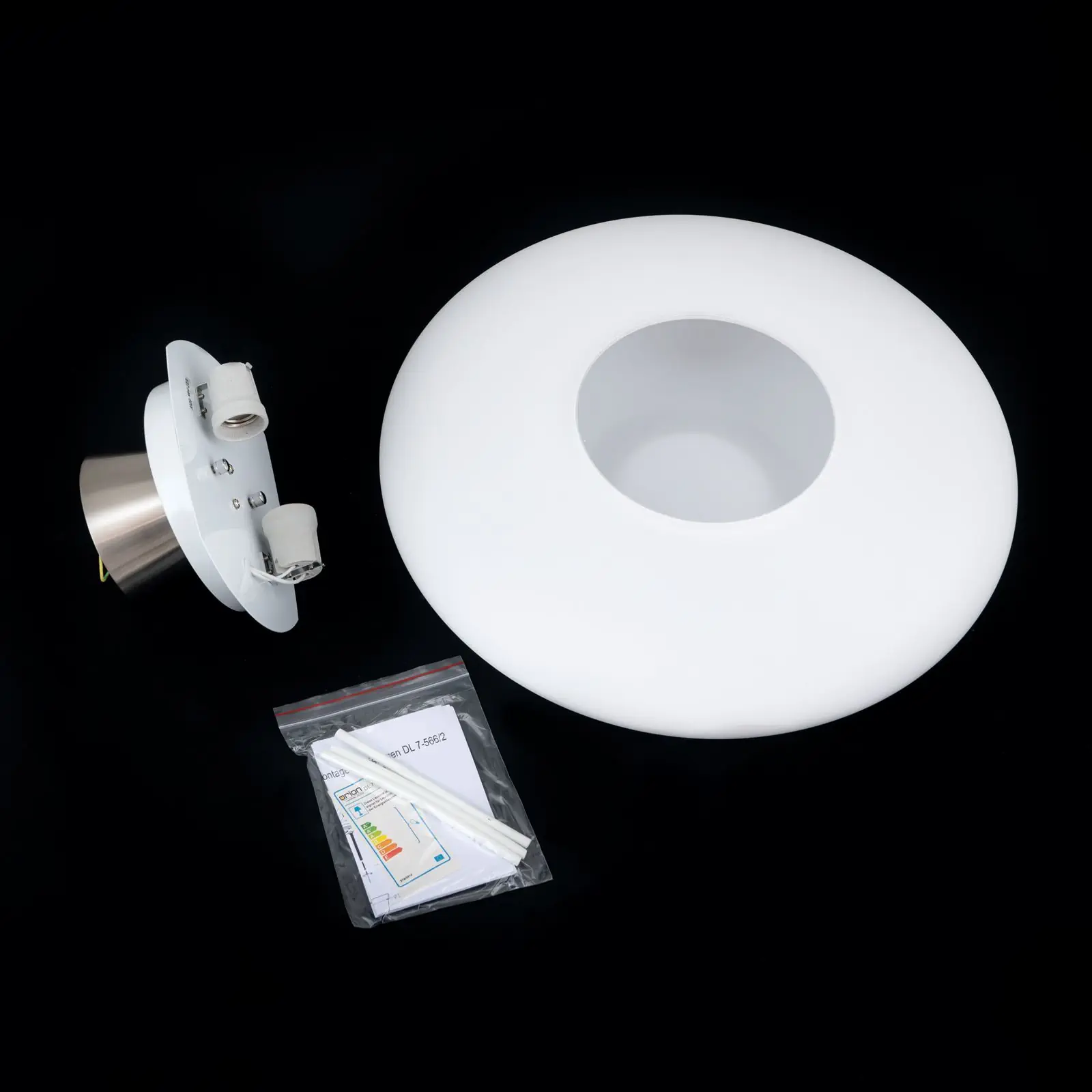 Plafonska lampa BLANC, opal, sa 2 izvora svetla - 8