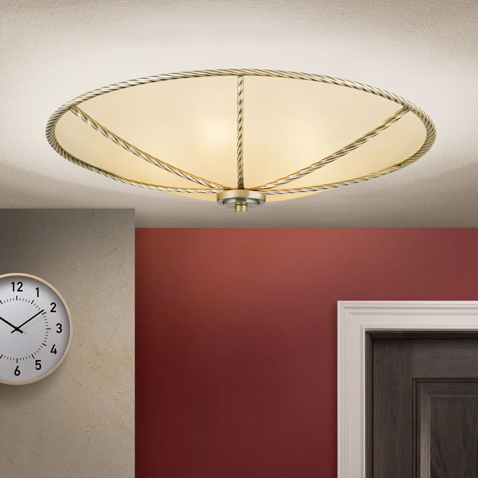 Plafonska lampa MAURO, patina, Ø 56 cm - 2