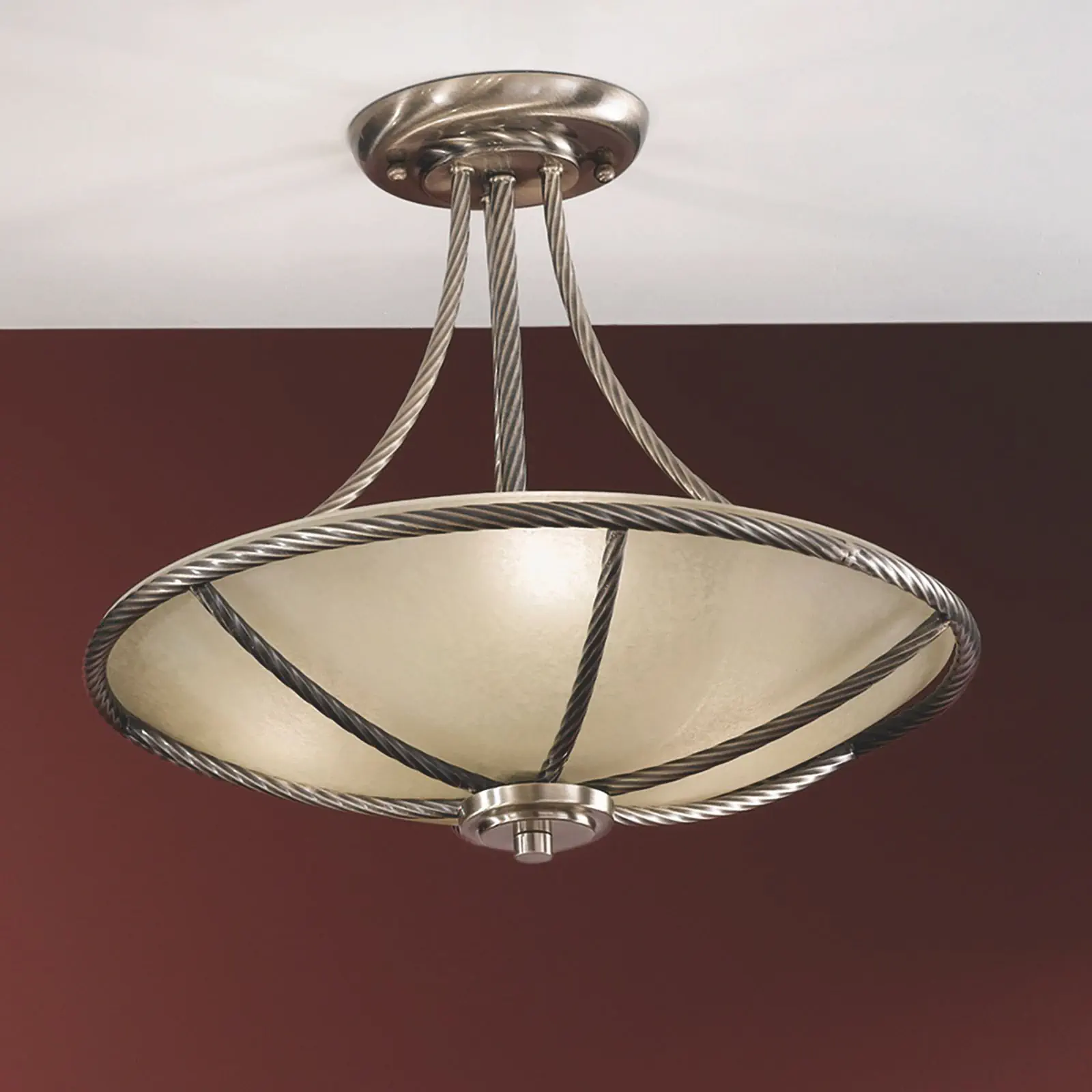 Viseća plafonska lampa MAURO, patina, 42 cm - 9