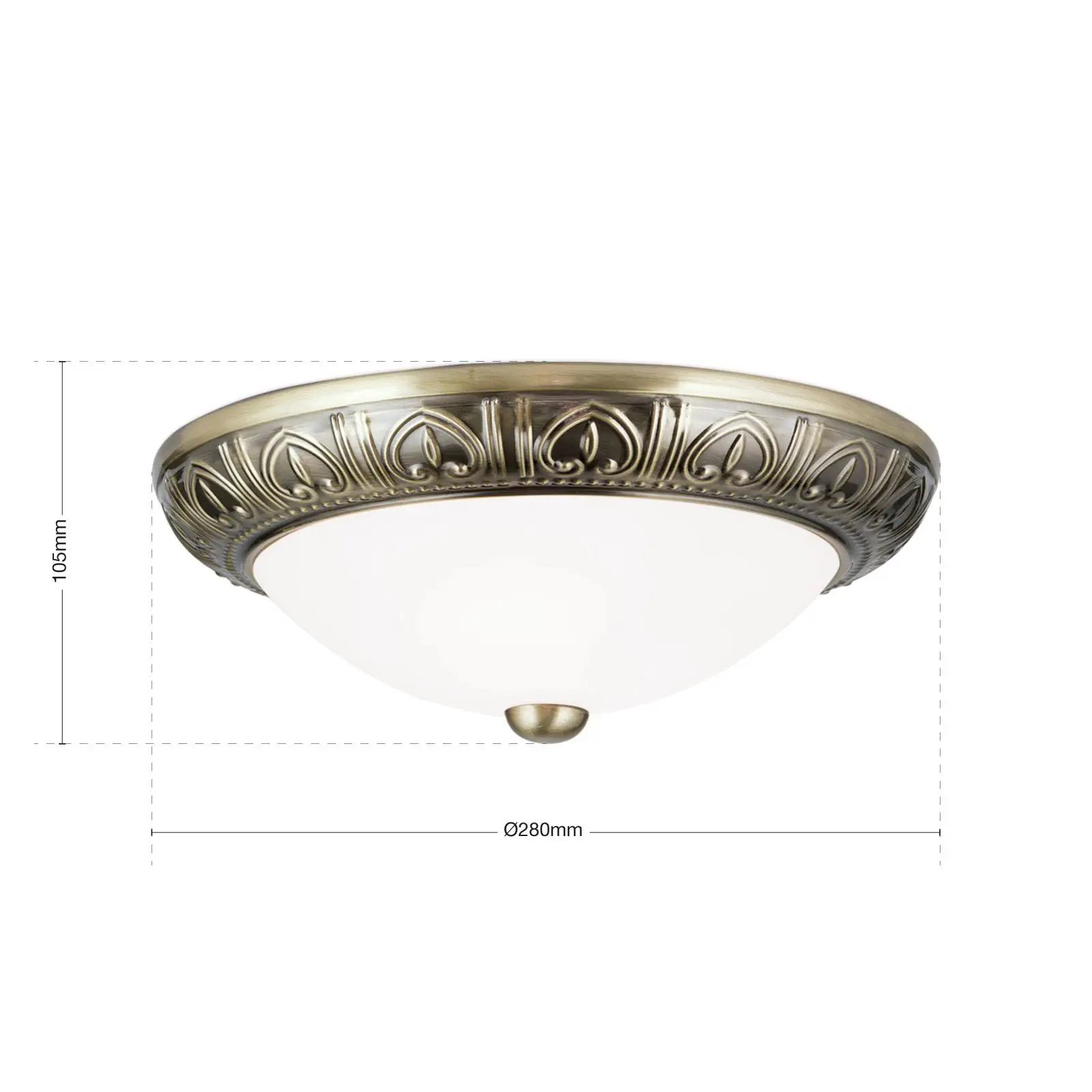 Plafonska lampa PANKOK, bronza, Ø 28 cm - 7
