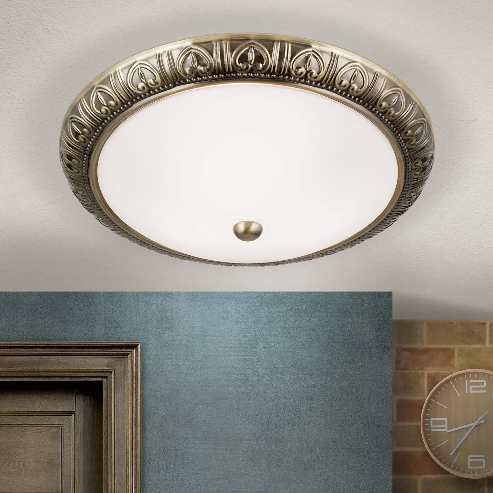 Plafonska lampa PANKOK, bronza, Ø 38 cm - 2