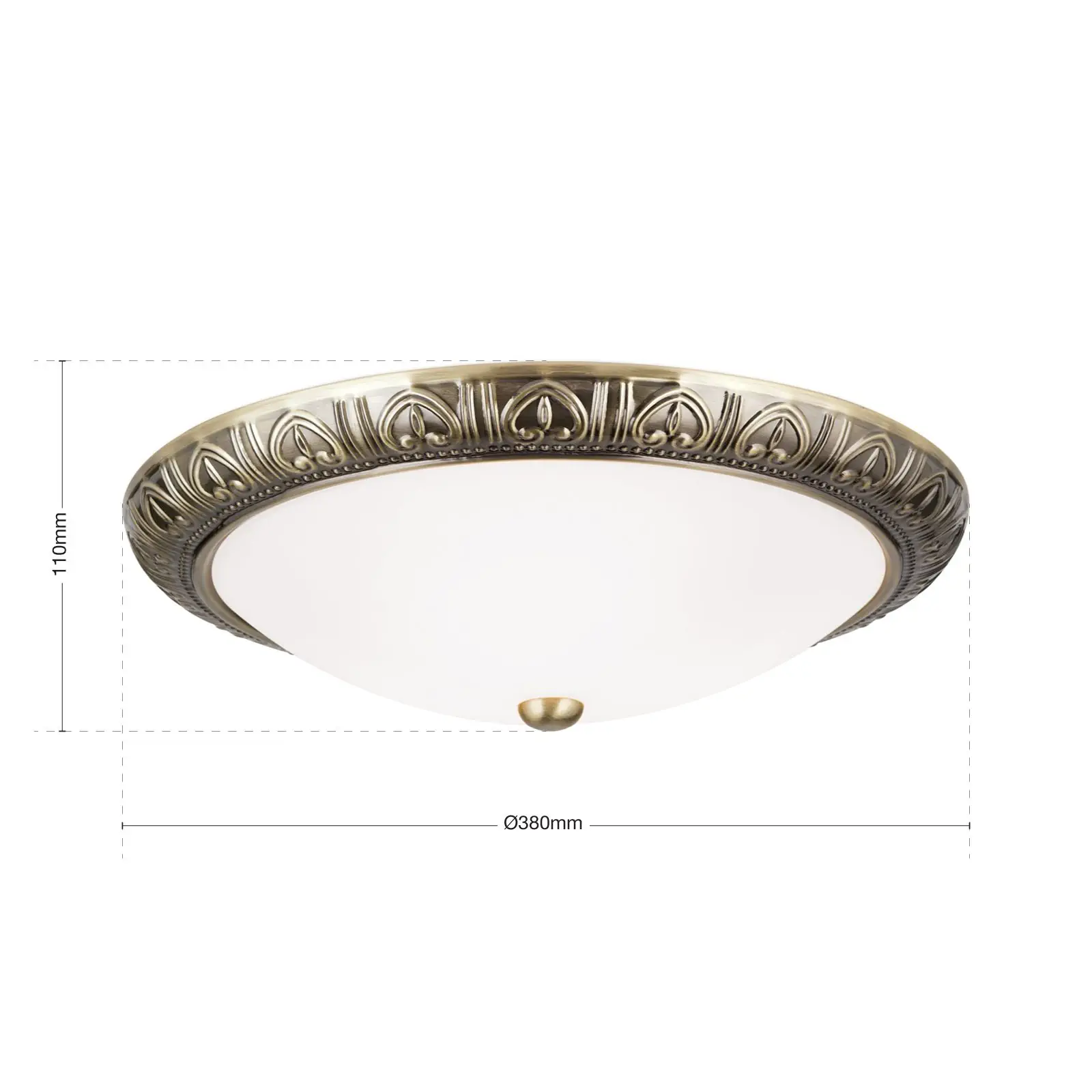 Plafonska lampa PANKOK, bronza, Ø 38 cm - 7
