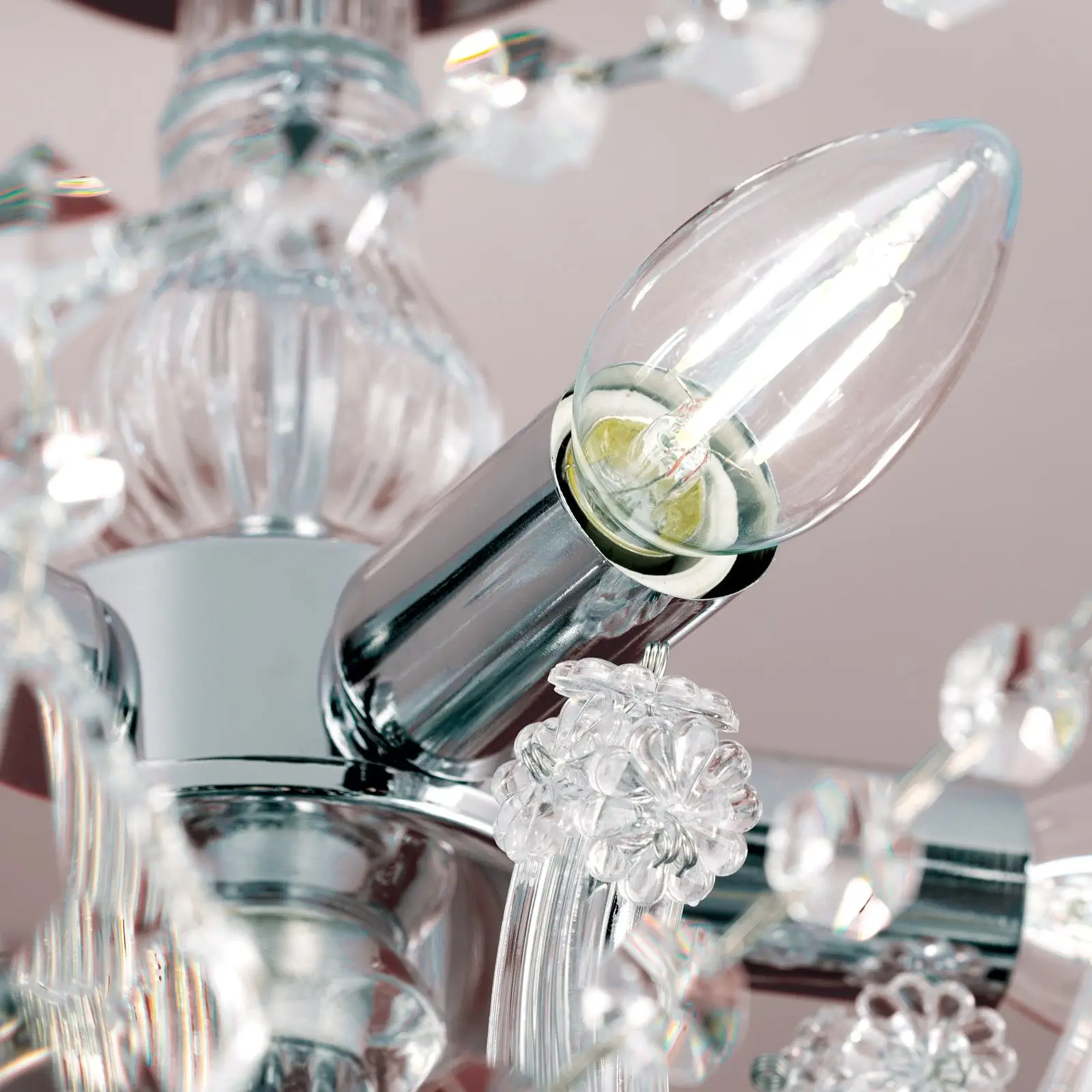 Plafonska lampa THERESA, 5 izvora svetla, zlato - 6