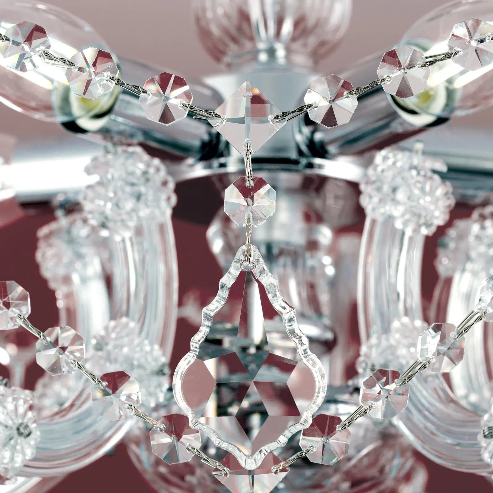 Plafonska lampa THERESA, 5 izvora svetla, zlato - 7