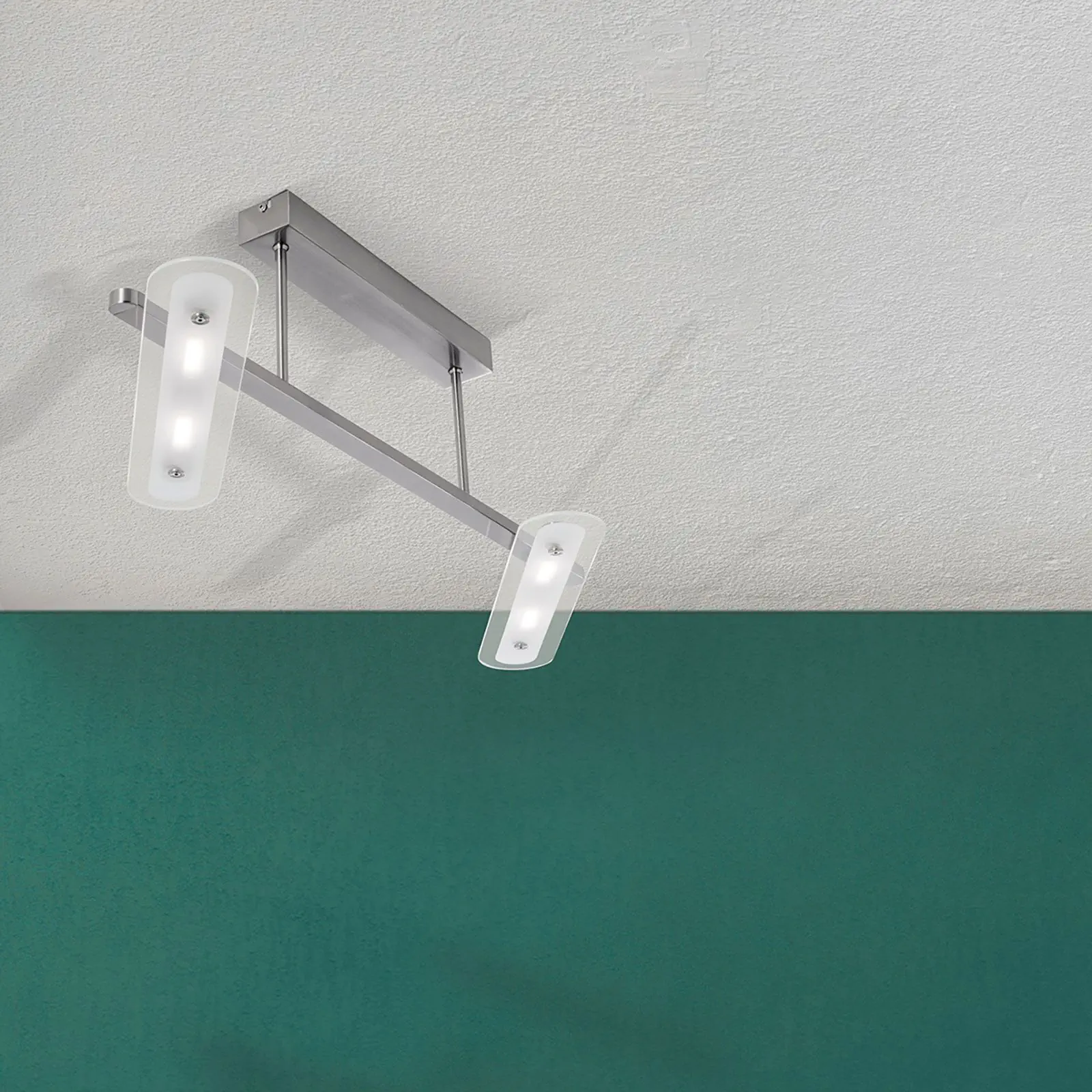 LED plafonska lampa FRANA, 2 izvora svetla, saten