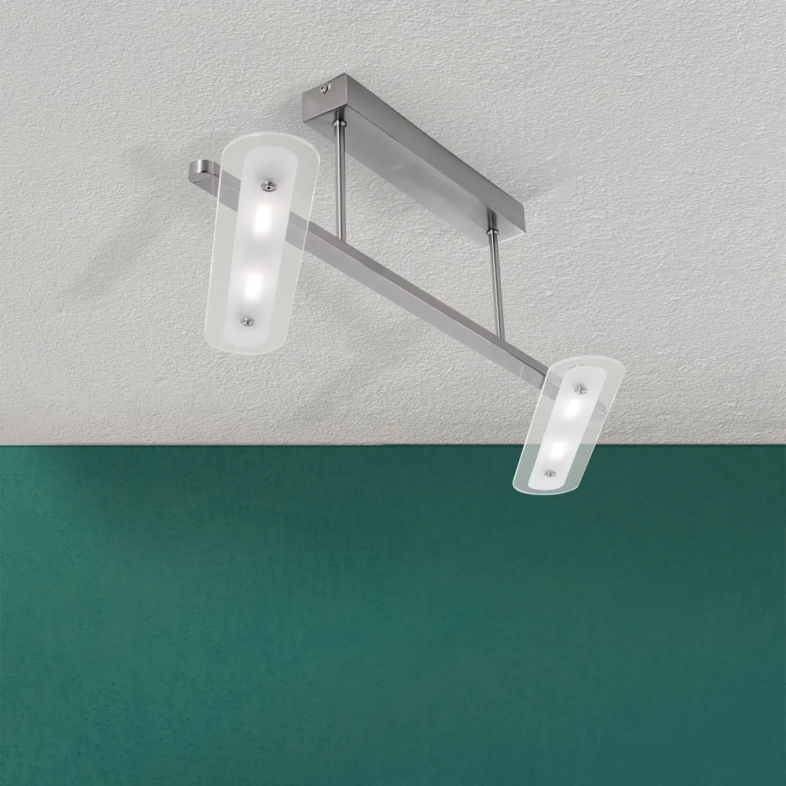 LED plafonska lampa FRANA, 2 izvora svetla, saten - 2