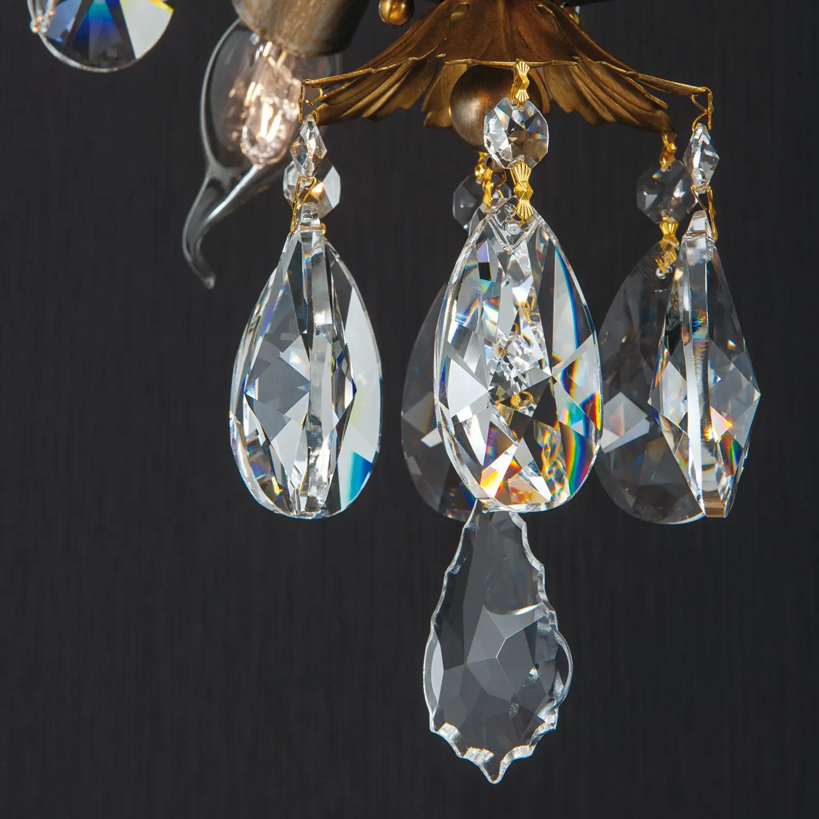 Plafonska lampa MIRAMARE, srebrno-zlatna, sa 3 izvora svetla - 4