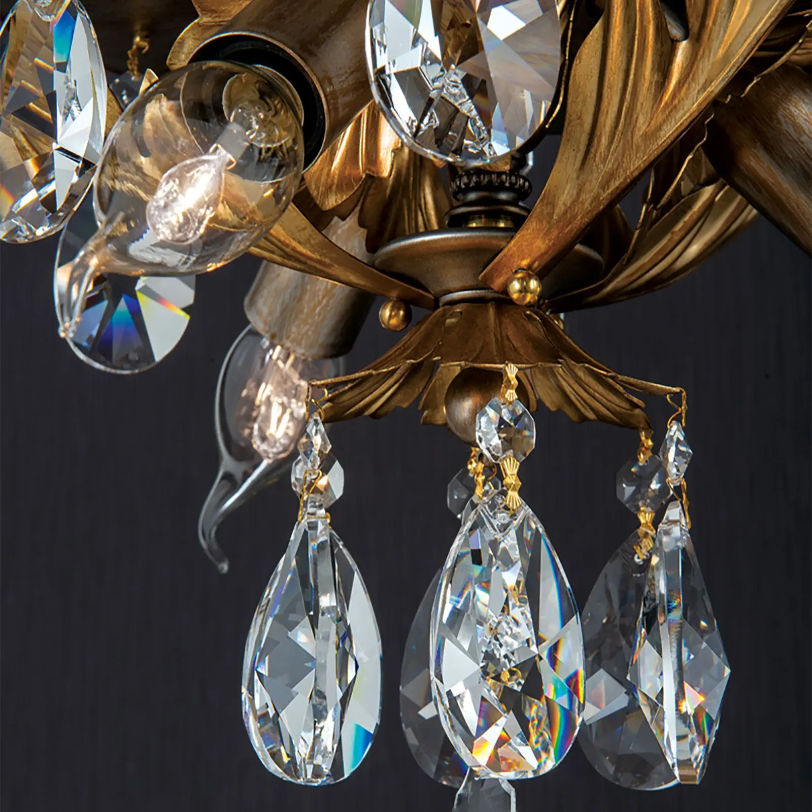 Plafonska lampa MIRAMARE, srebrno-zlatna, sa 3 izvora svetla - 5