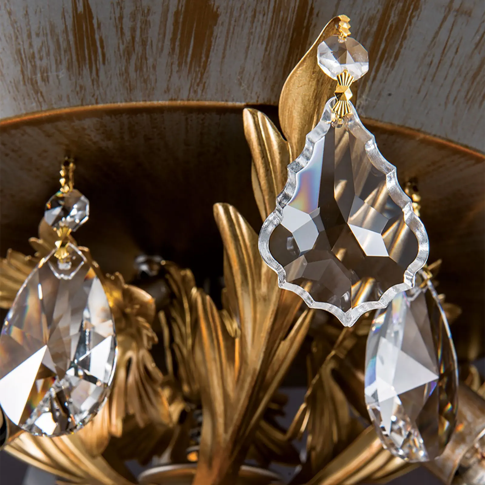 Plafonska lampa MIRAMARE, srebrno-zlatna, sa 3 izvora svetla - 6