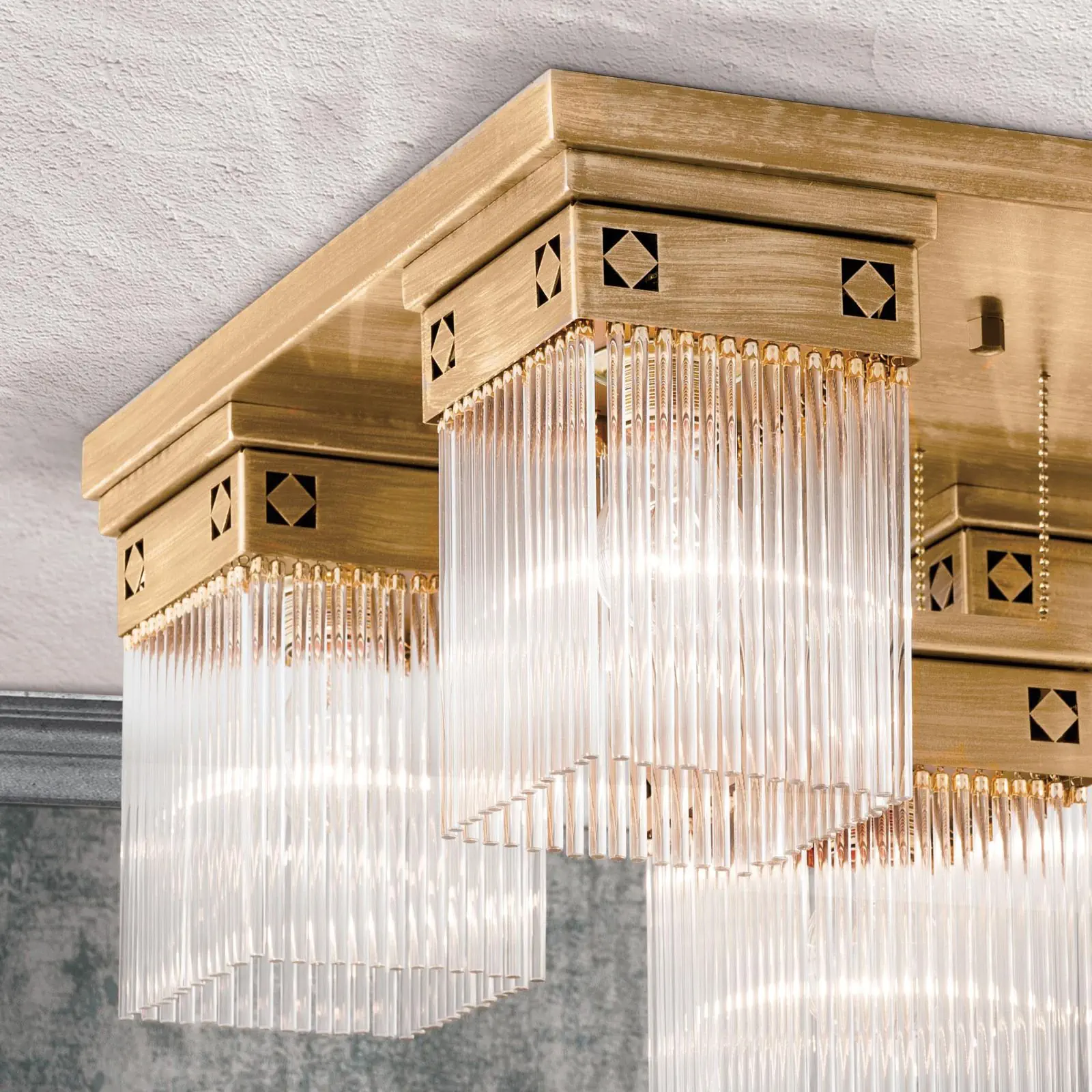 Plafonska lampa ART QUATRO, antik bronza, sa 5 izvora svetla - 2