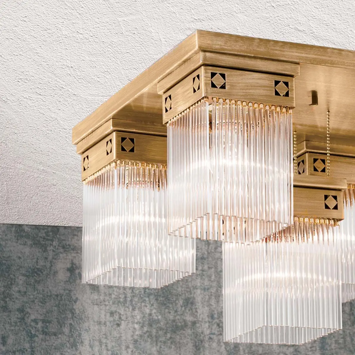 Plafonska lampa ART QUATRO, antik bronza, sa 5 izvora svetla - 4