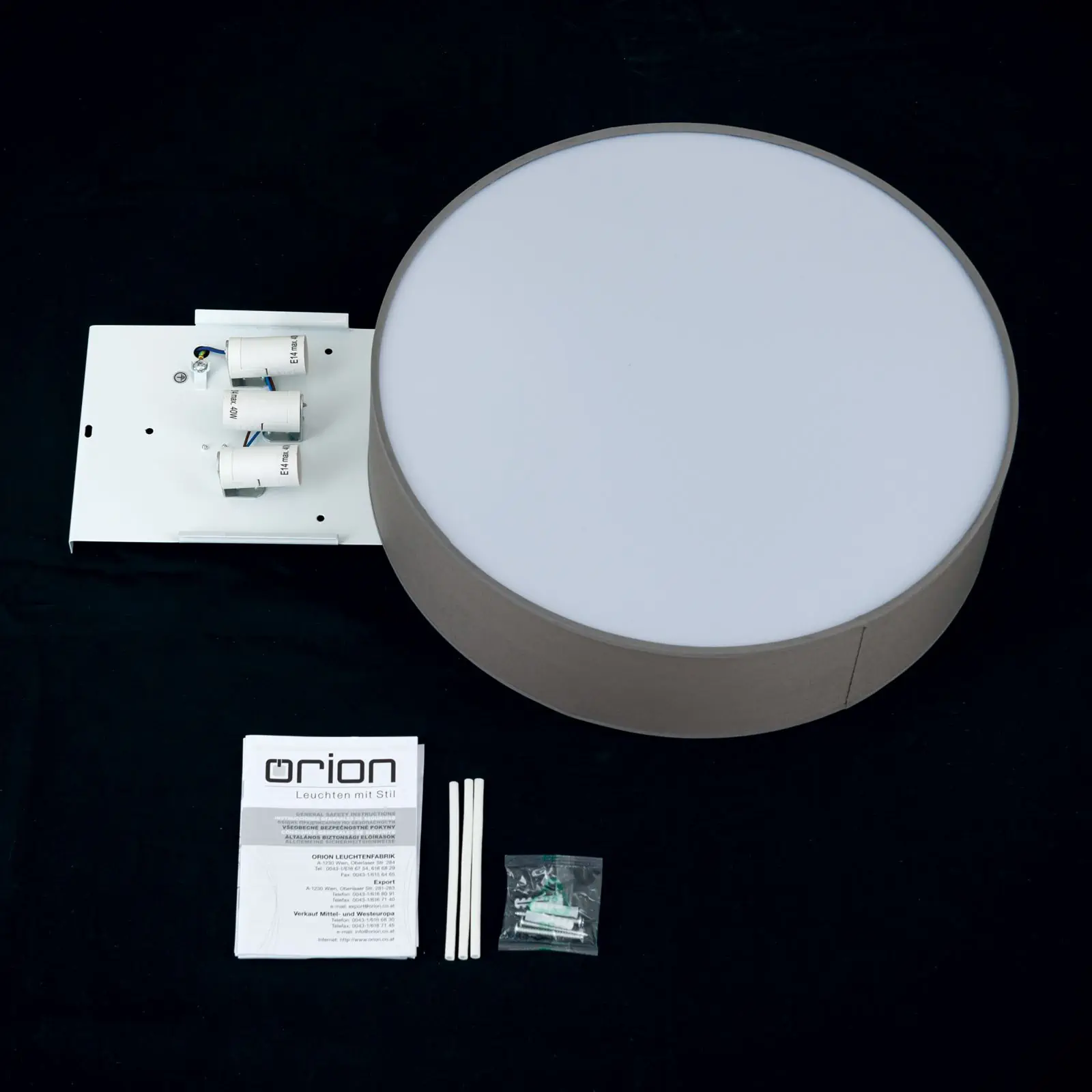 Plafonska lampa SEDA, siva - 8