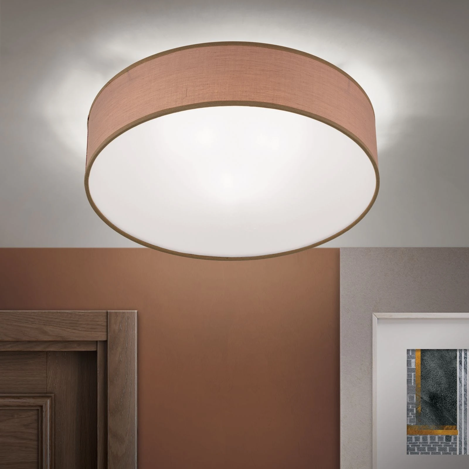 Plafonska lampa SEDA, braon - 2