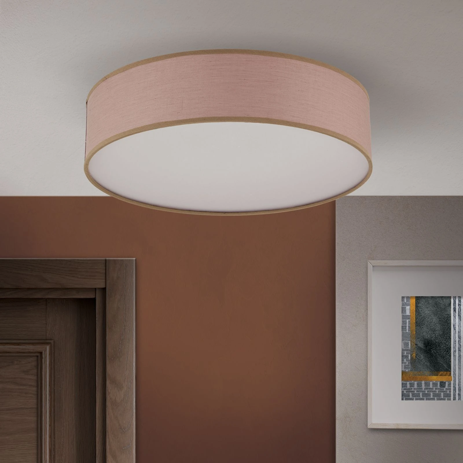 Plafonska lampa SEDA, braon - 3