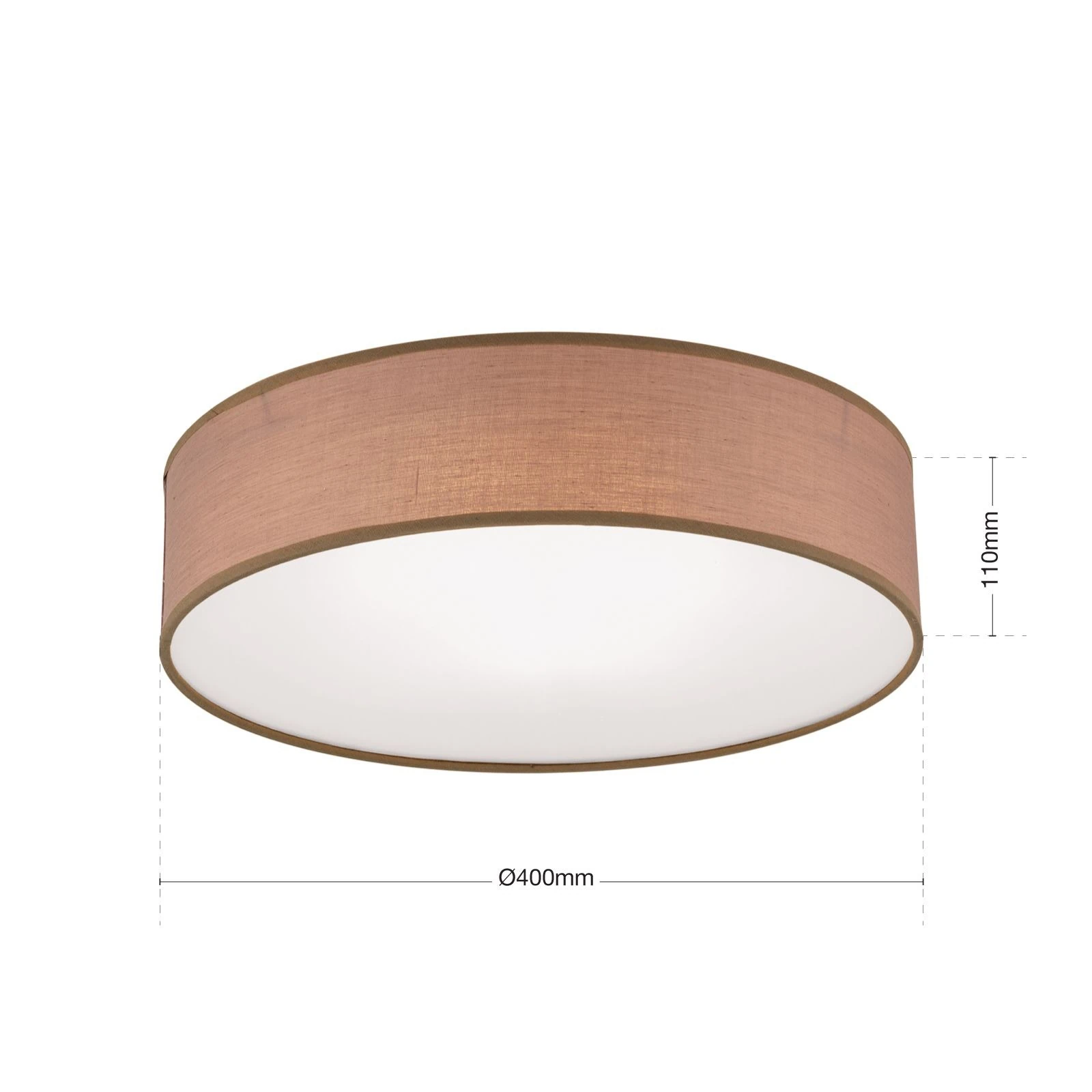 Plafonska lampa SEDA, braon - 7