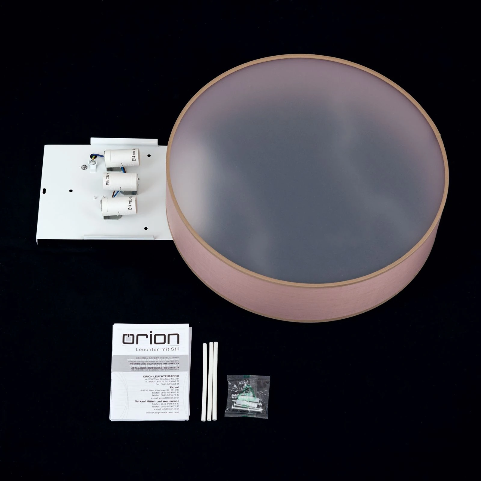 Plafonska lampa SEDA, braon - 8