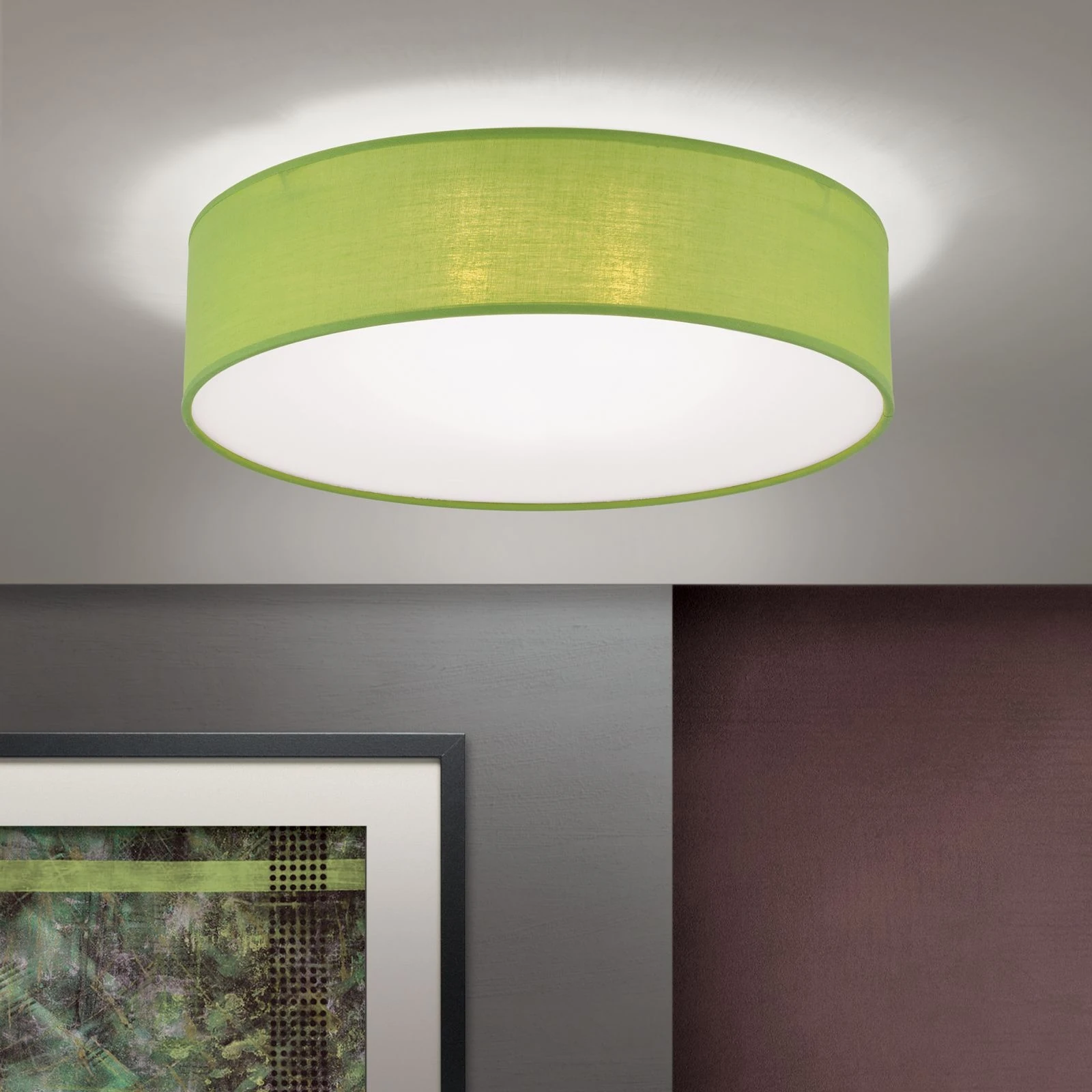 Plafonska lampa SEDA, zelena - 1