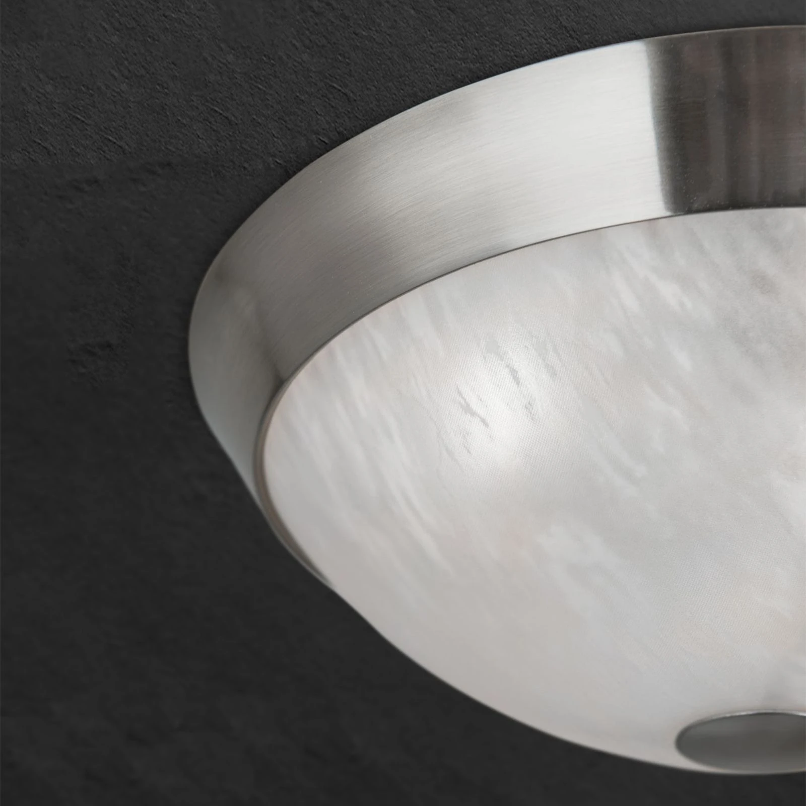 Plafonska lampa FRANO, saten hrom, Ø 34 cm - 4