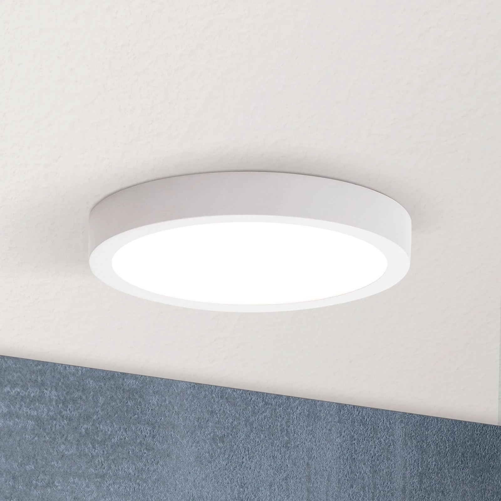 LED plafonska lampa LERO, okrugla, 18 cm, bela - 2