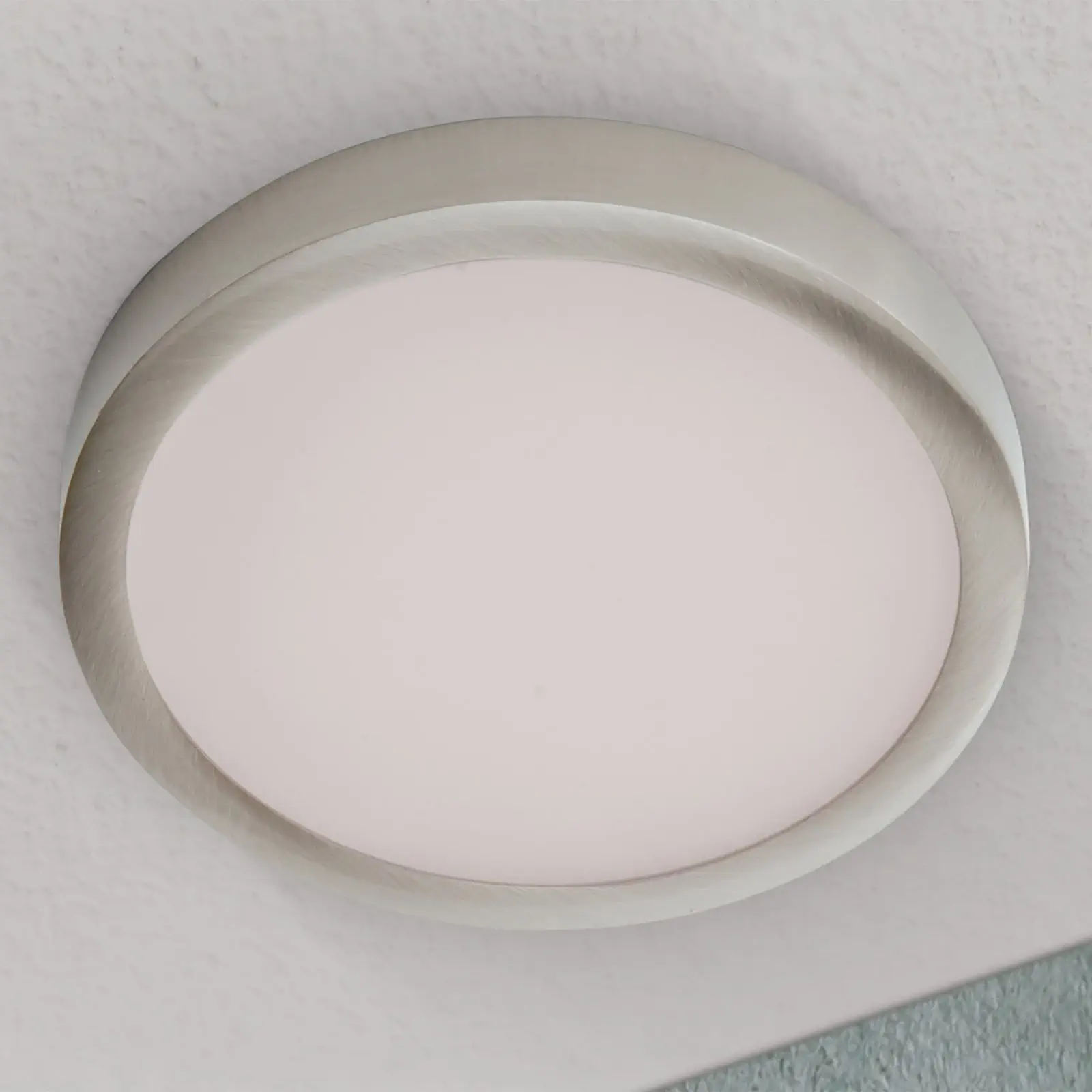 LED plafonska lampa LERO, titanijum, okrugla, 18 cm - 2