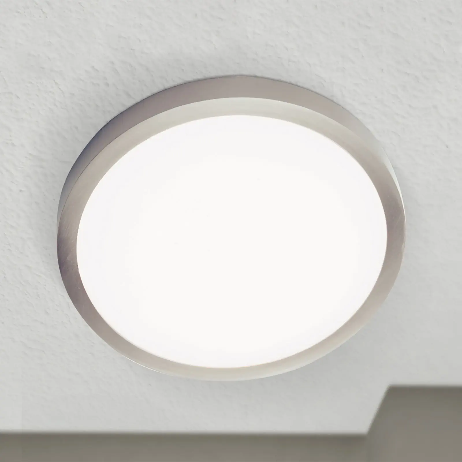 LED plafonska lampa LERO, titanijum, okrugla, 23 cm - 2