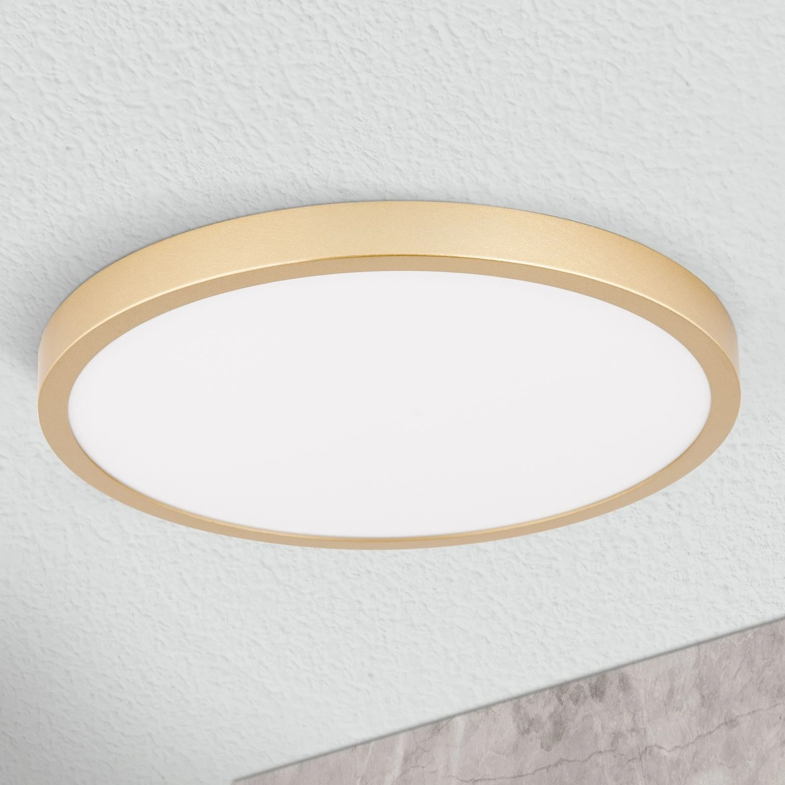 LED plafonska lampa LERO, okrugla, 30 cm, mat zlato - 3