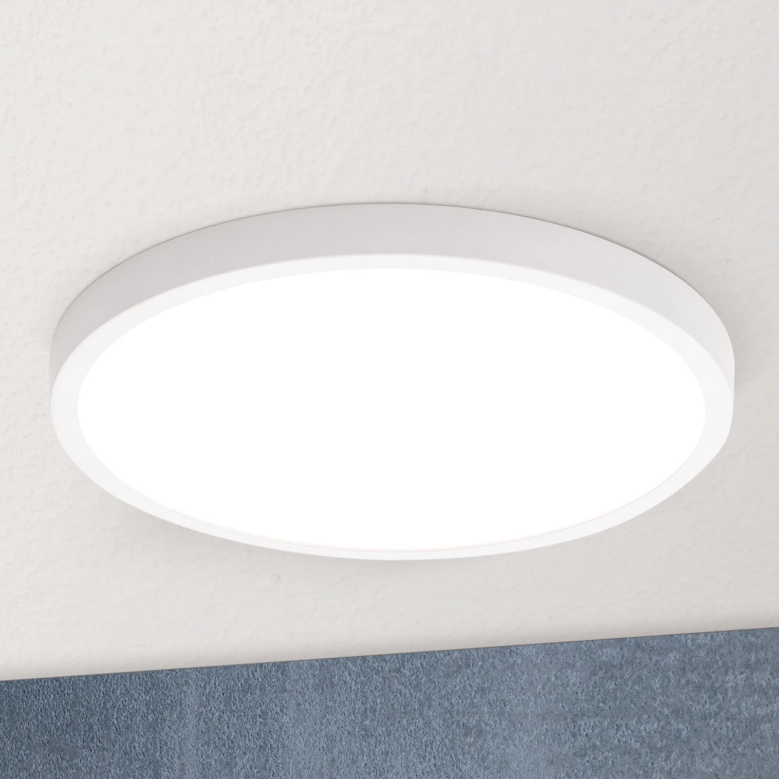 LED plafonska lampa LERO, okrugla, 30 cm, bela