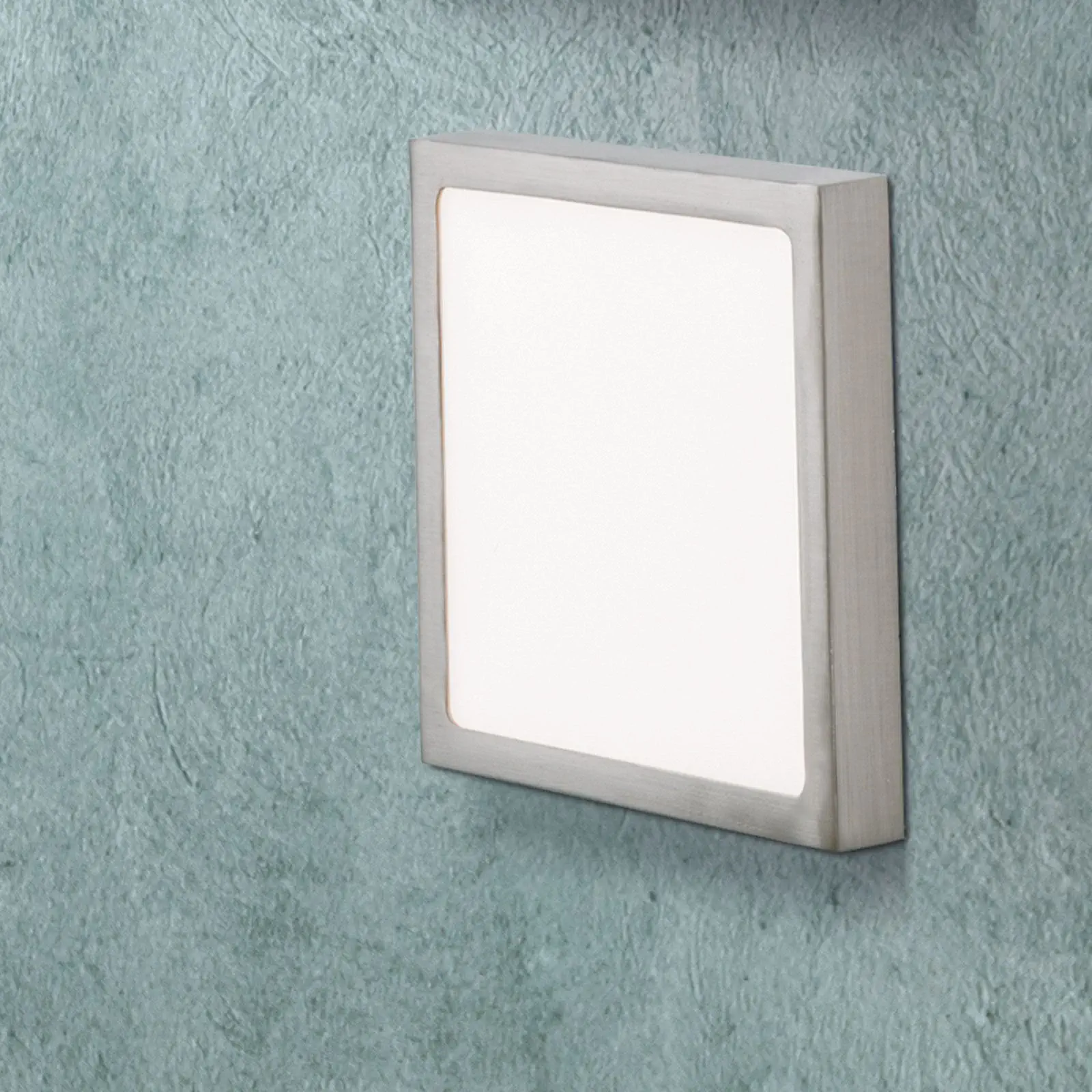 LED plafonska lampa LERO, titanijum, uglasta, 18 cm - 9