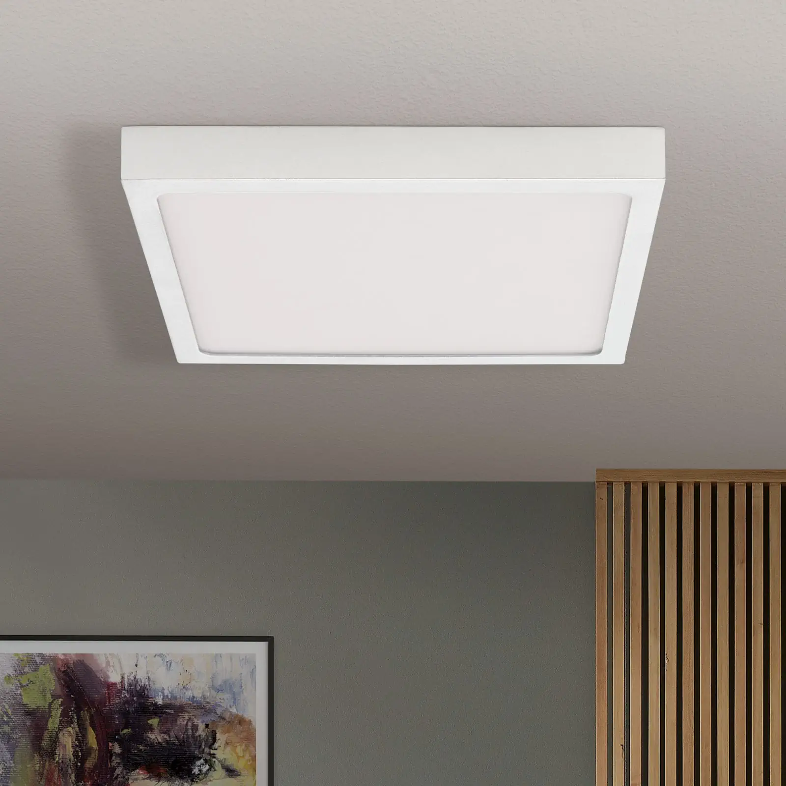 LED plafonska lampa LERO, uglasta, mat zlatna, 23 cm - 3