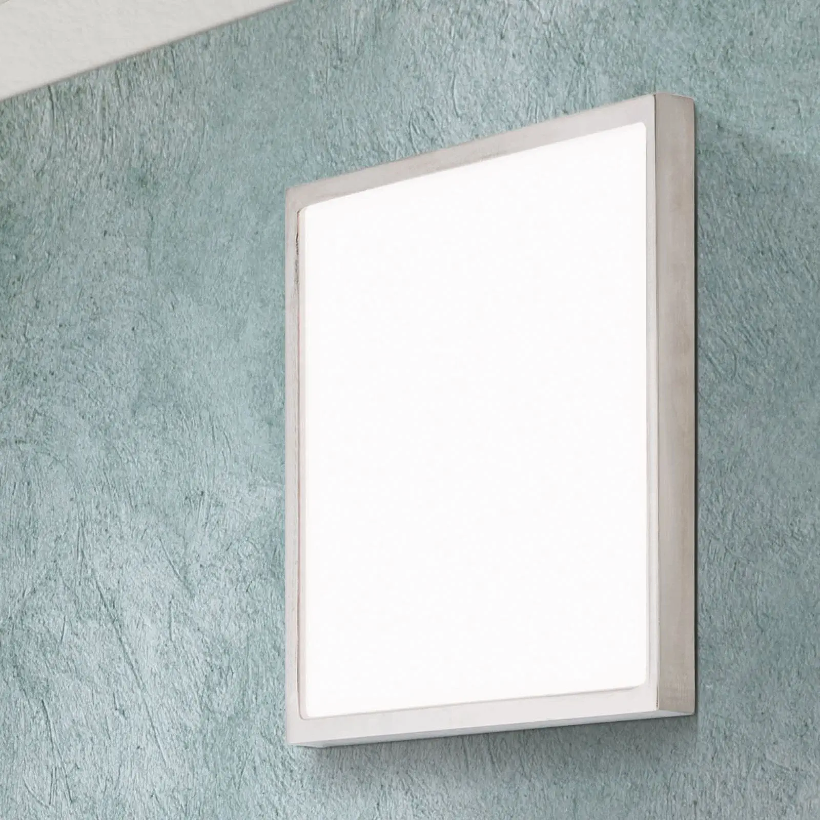 LED plafonska lampa LERO, titanijum, uglasta, 30 cm - 9