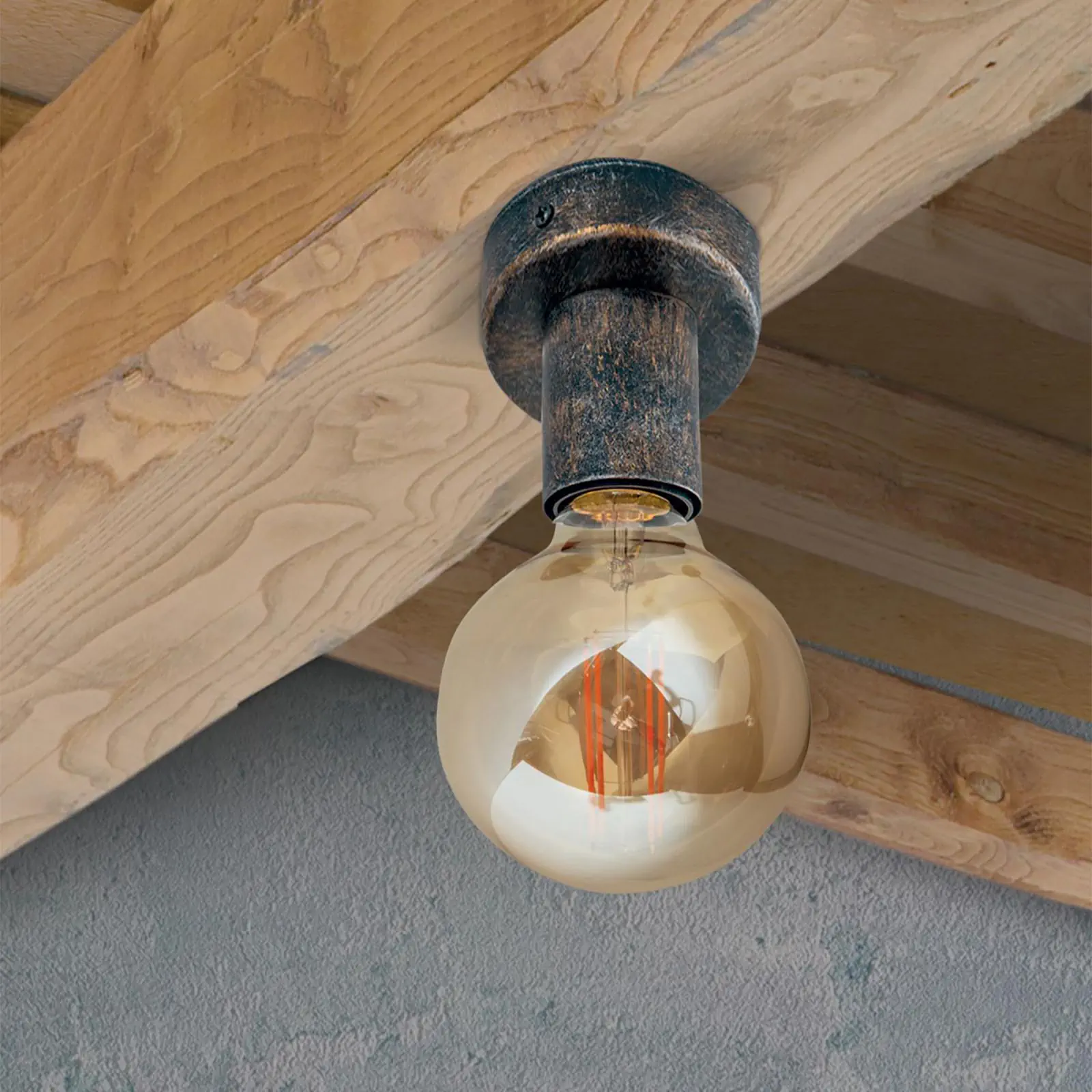 Plafonska lampa RETRO, ravna - 1