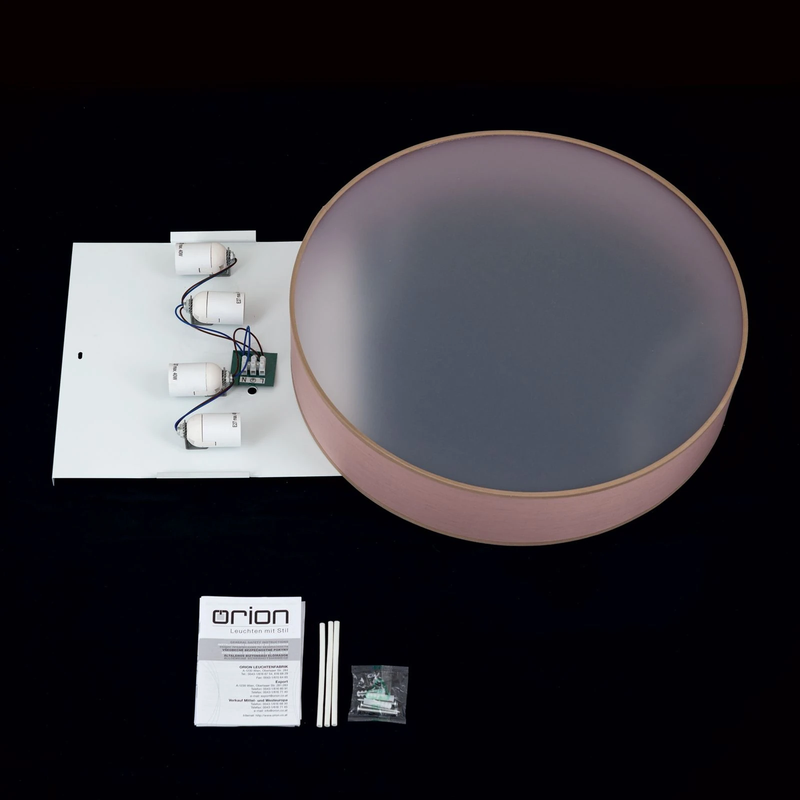 Plafonska lampa UFO, braon, 53 cm - 8