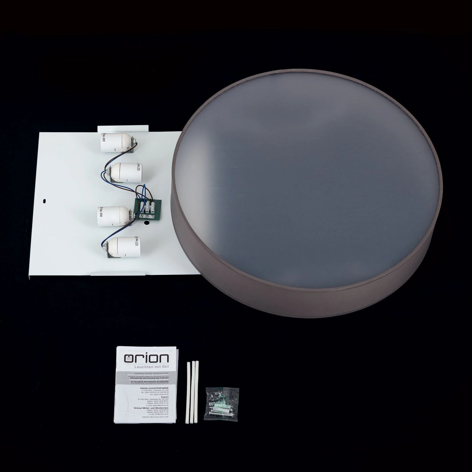 Viseća lampa UFO, siva - 9