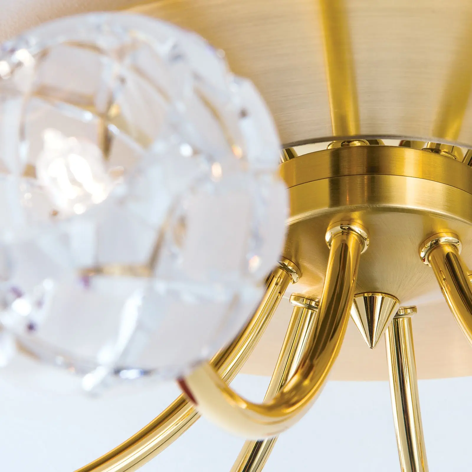 Plafonska lampa MADERNO, mat zlato, sa 6 izvora svetla - 4