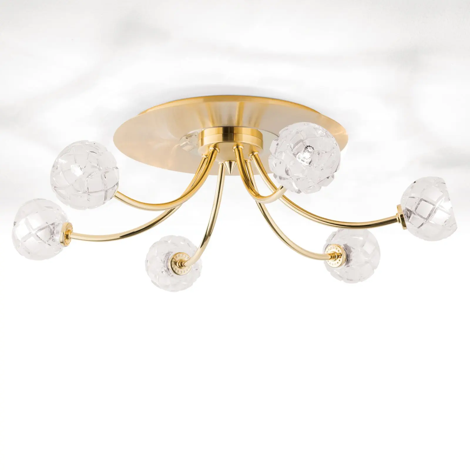 Plafonska lampa MADERNO, mat zlato, sa 6 izvora svetla - 9