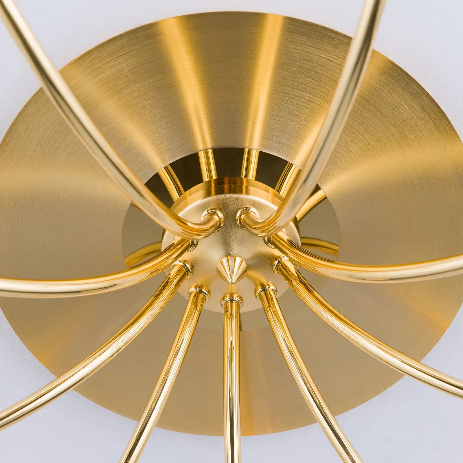 Plafonska lampa MADERNO, mat zlato, sa 9 izvora svetla - 4