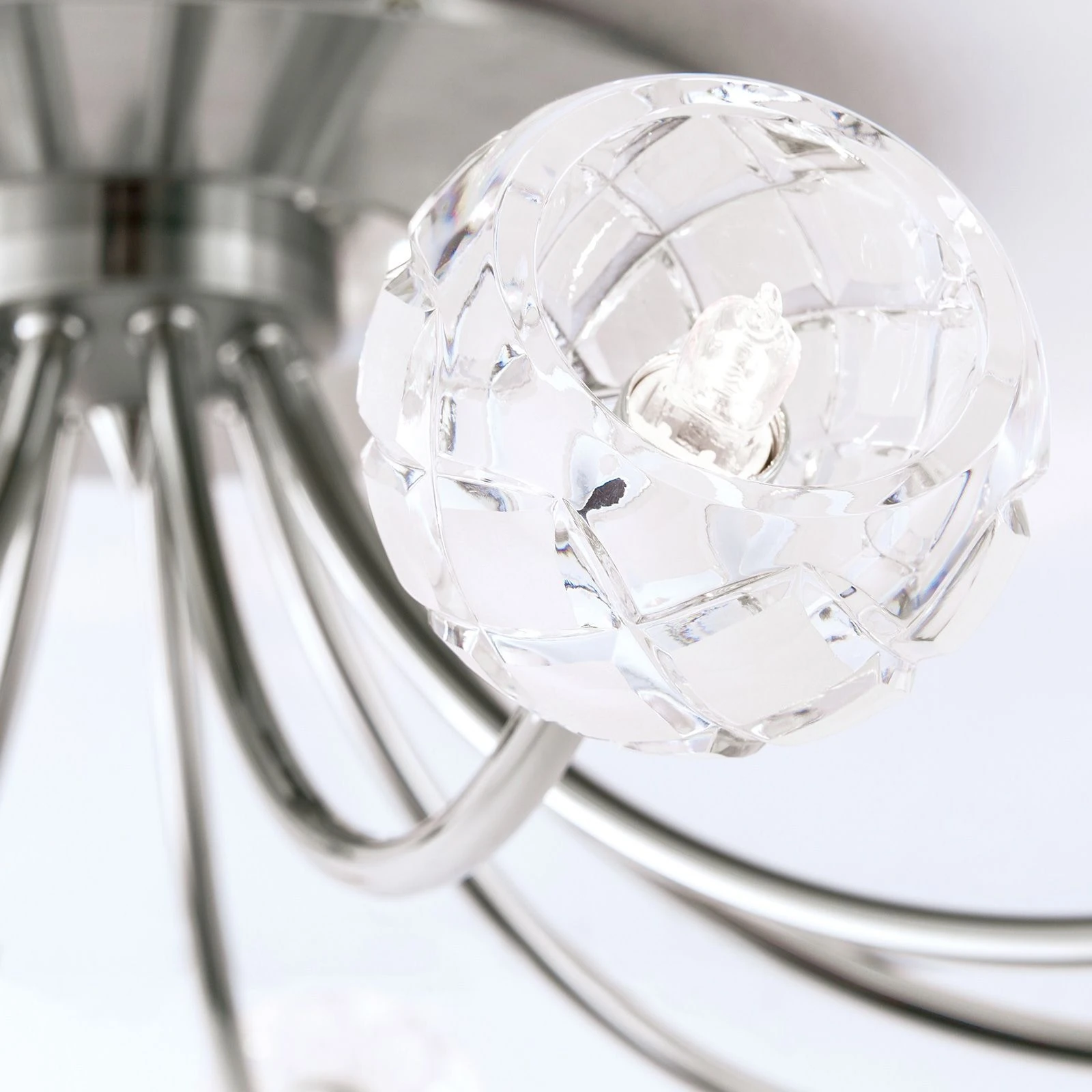 Plafonska lampa MADERNO, saten hrom, sa 9 izvora svetla - 6