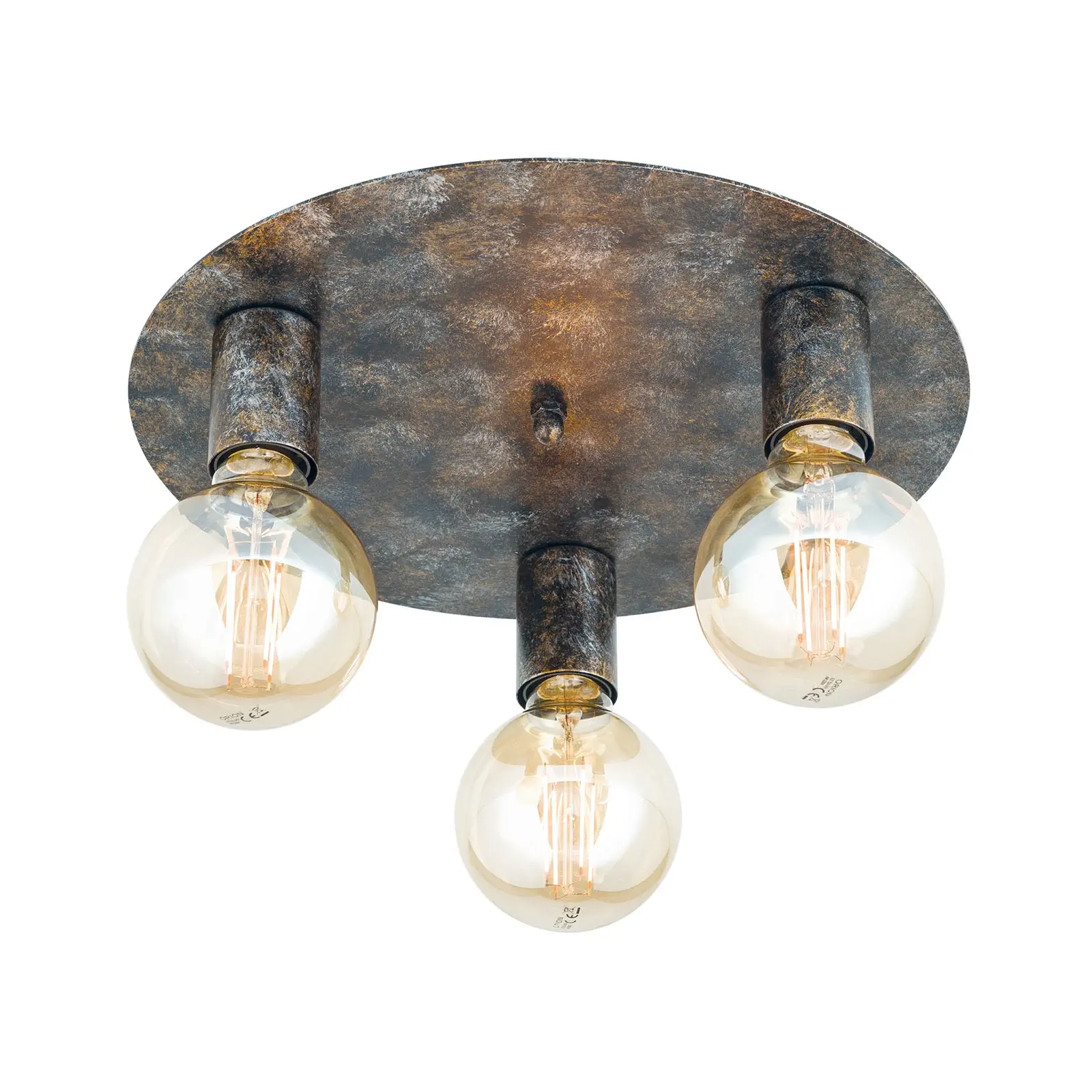 Vintage plafonska lampa RETRO, sa tri izvora svetla - 4